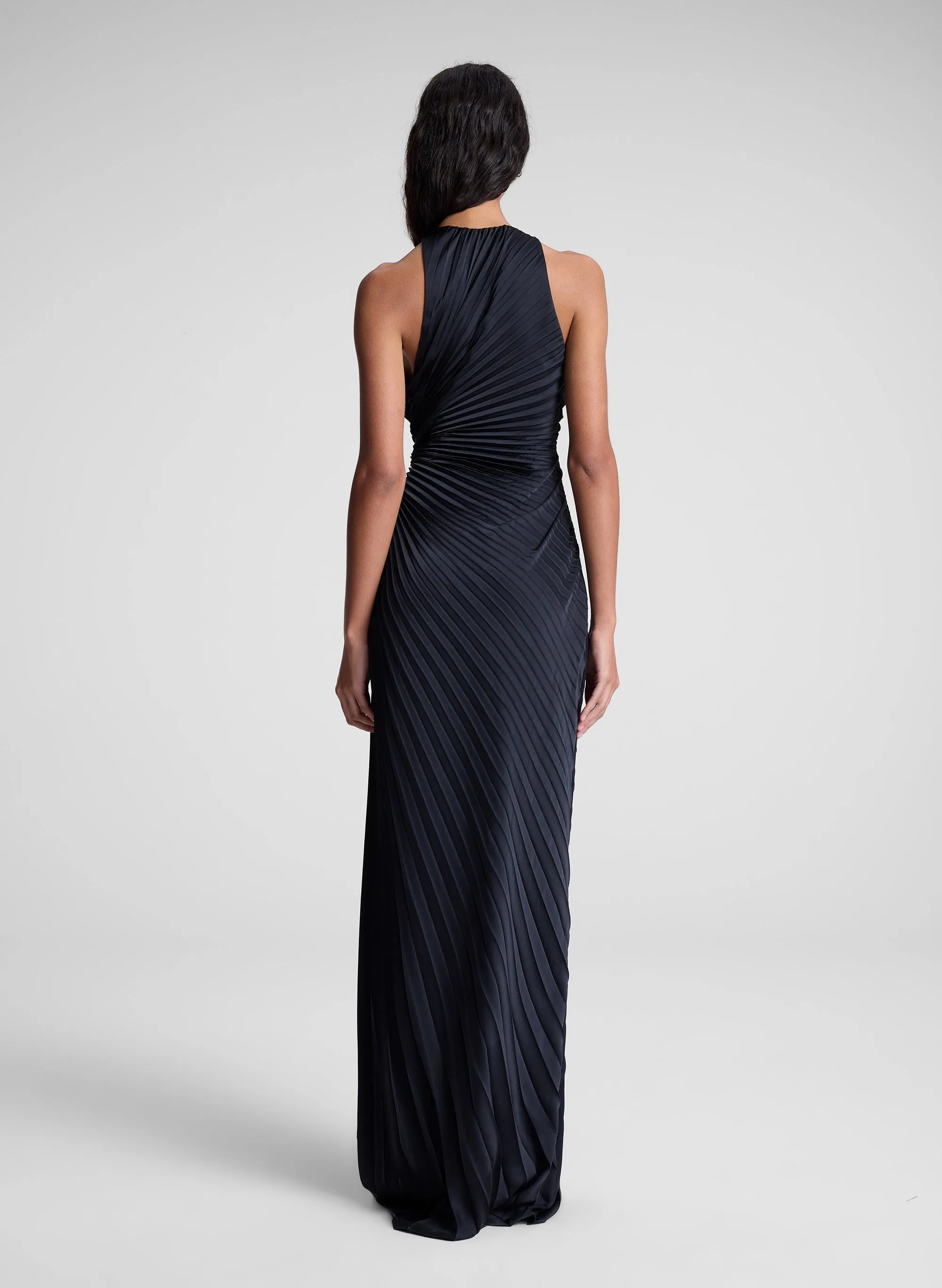 Reagan Satin Pleated Gown sold by A.L.C. product image thumbnail 5