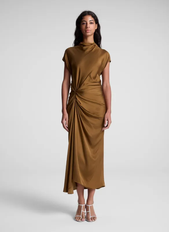 Alma Satin Midi Dress made by A.L.C.