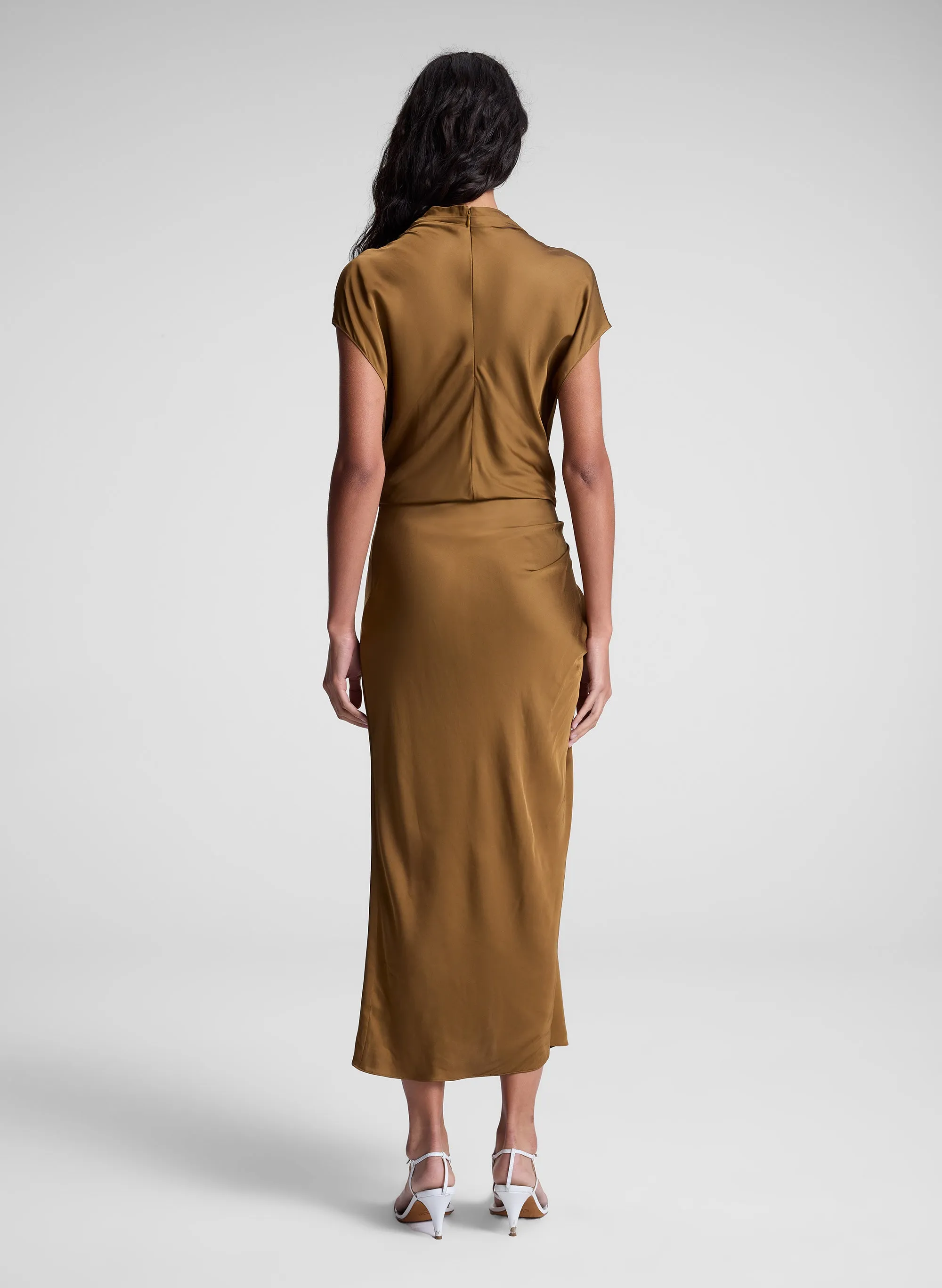 Alma Satin Midi Dress sold by A.L.C. product image thumbnail 5
