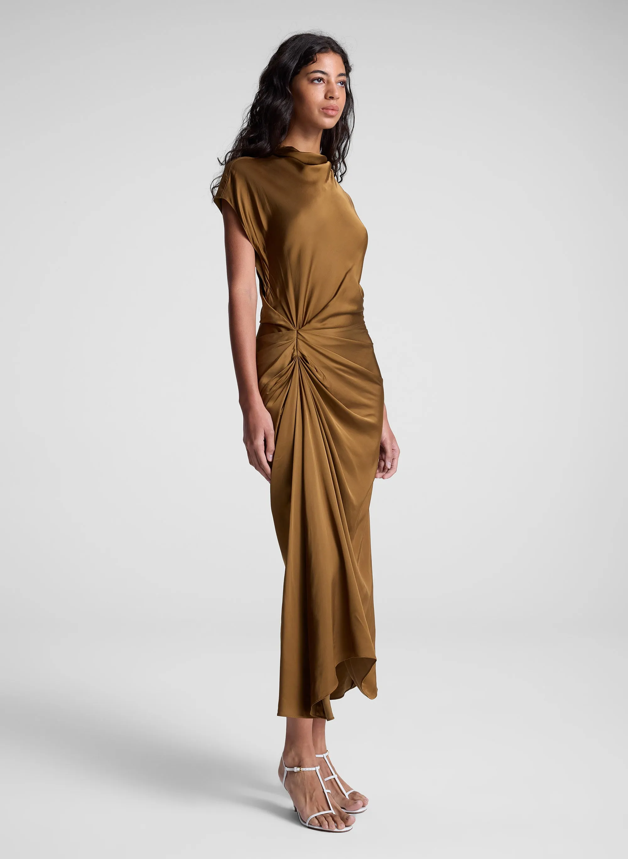 Alma Satin Midi Dress sold by A.L.C. product image thumbnail 3