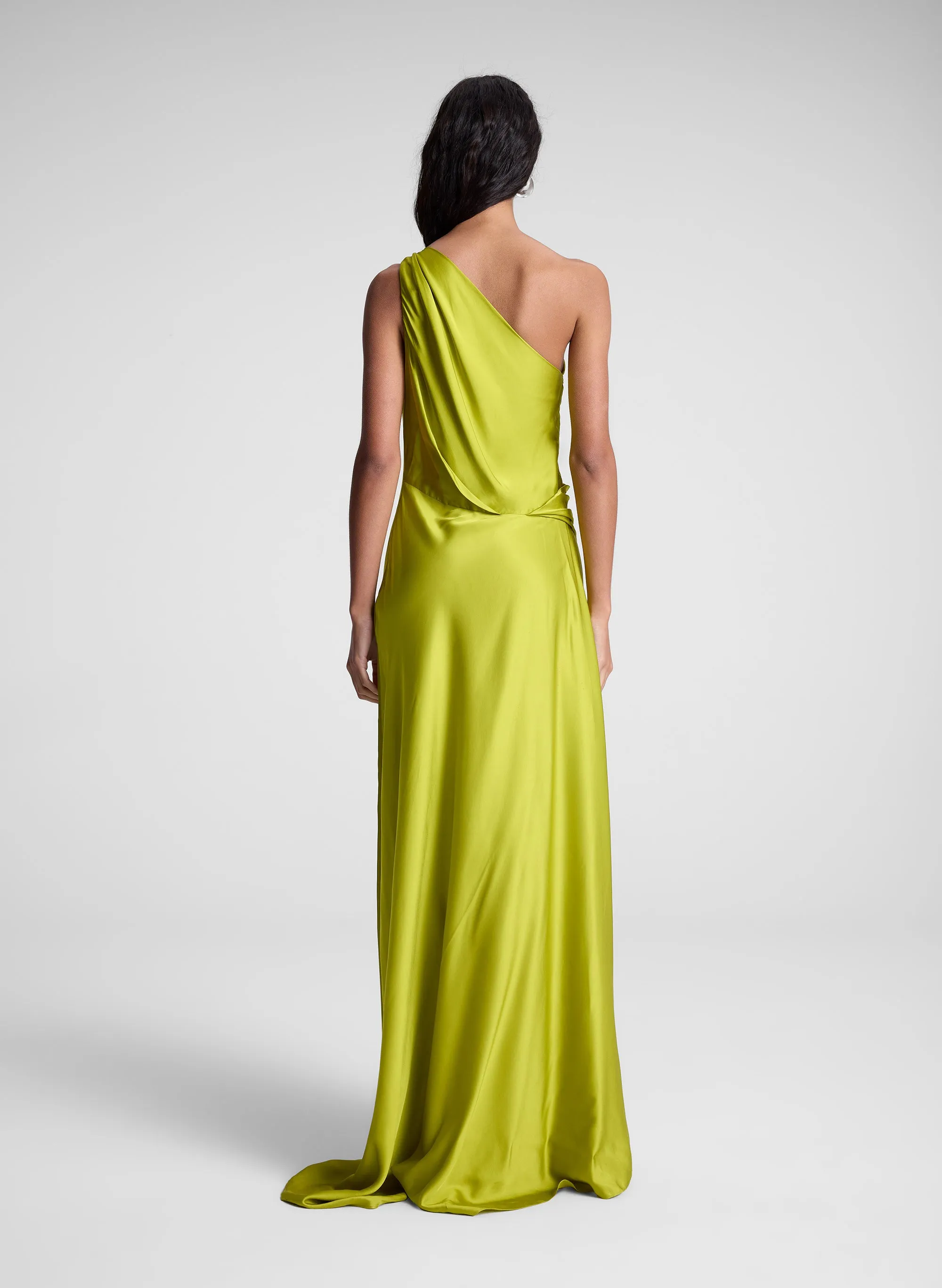 Aster Satin One Shoulder Gown sold by A.L.C. product image thumbnail 5