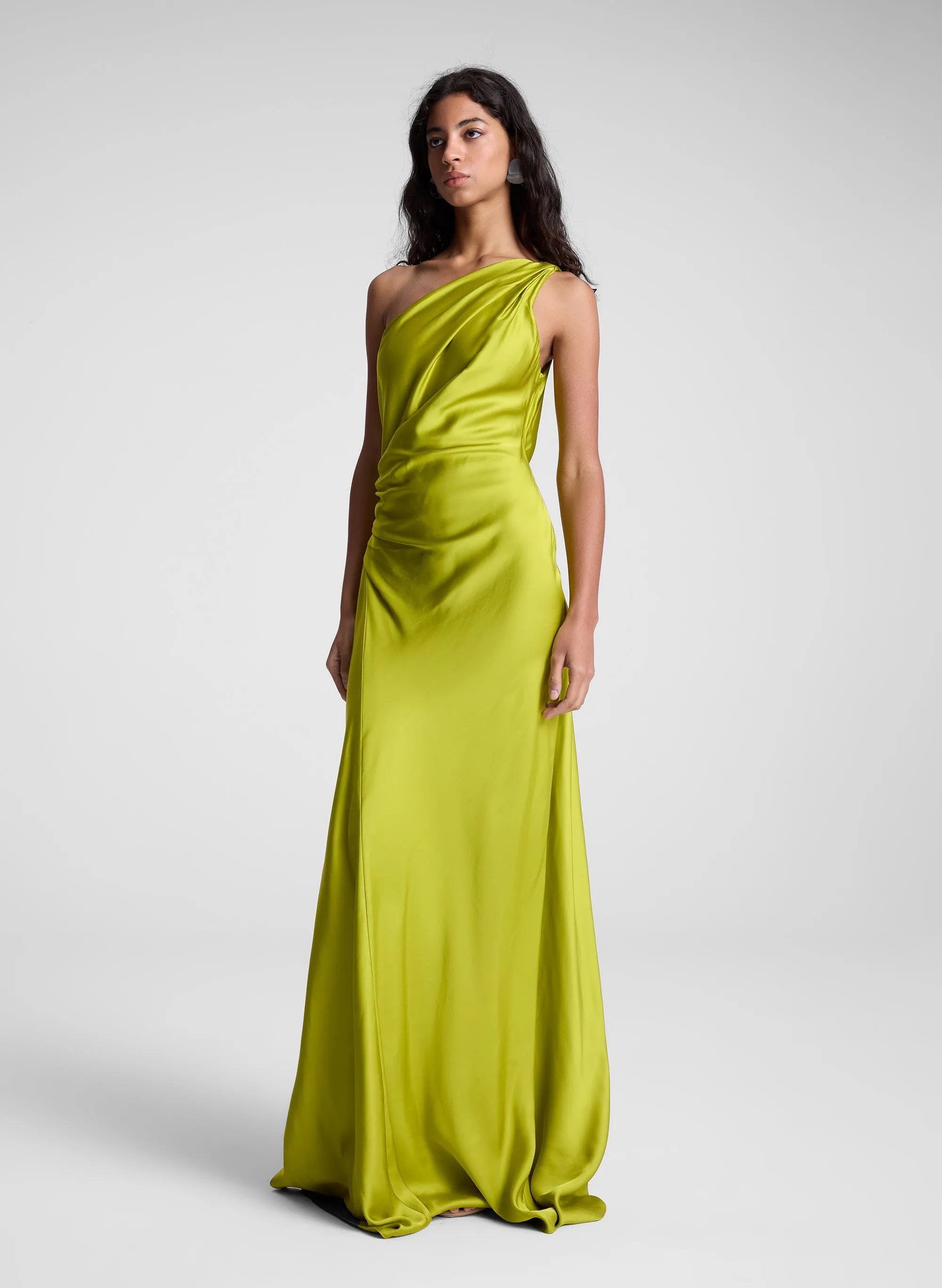 Aster Satin One Shoulder Gown sold by A.L.C. product image thumbnail 3
