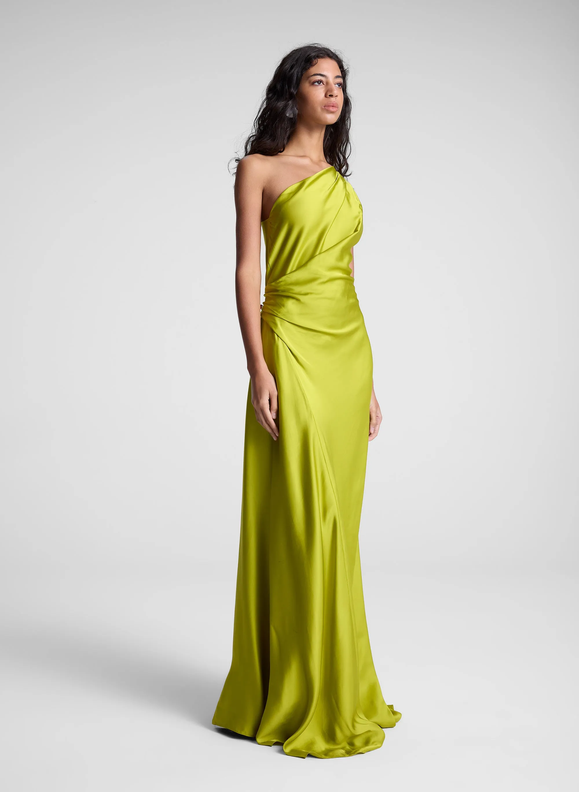 Aster Satin One Shoulder Gown sold by A.L.C. product image thumbnail 4