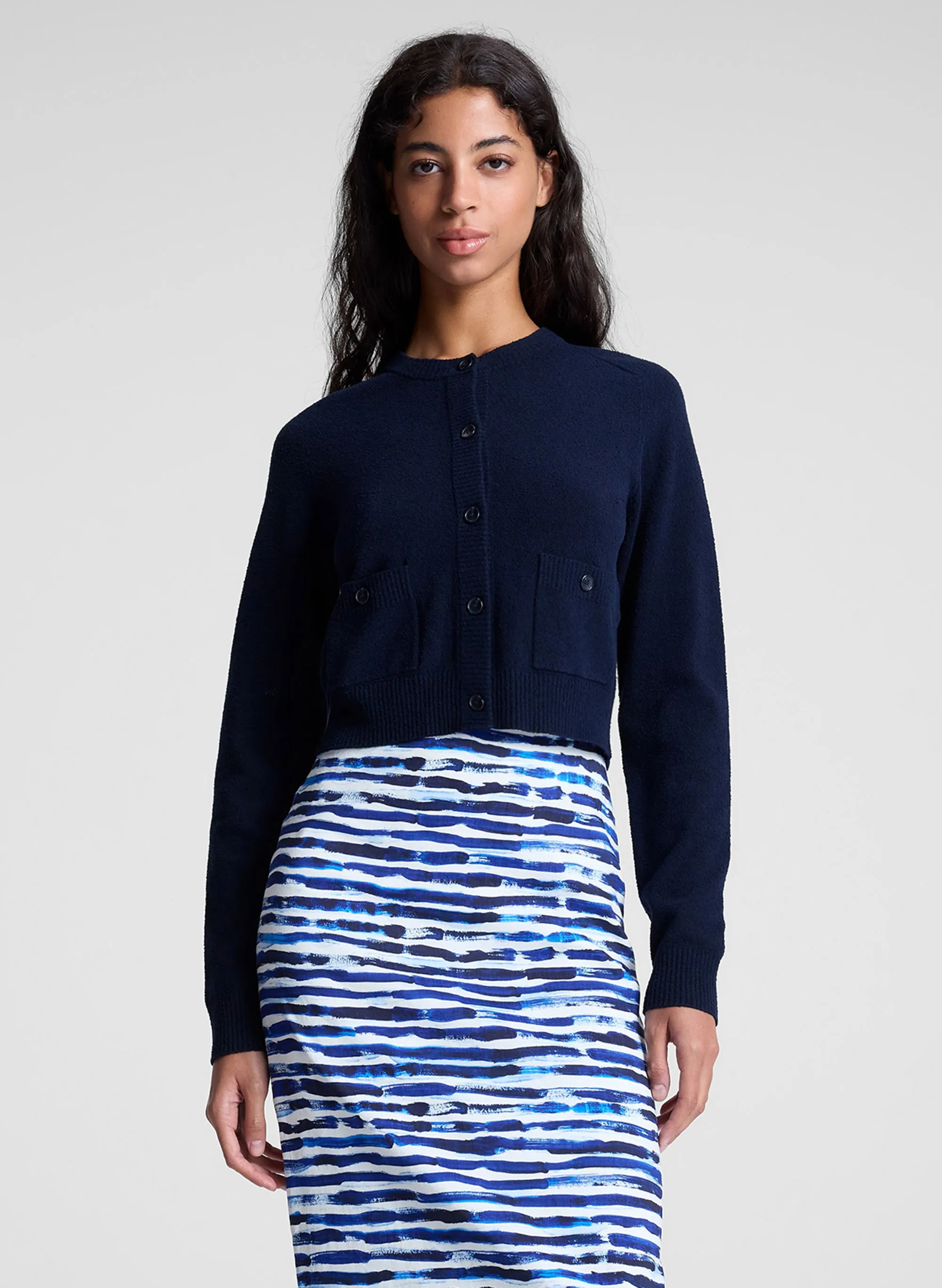 Elise Cotton Boucle Cardigan sold by A.L.C.