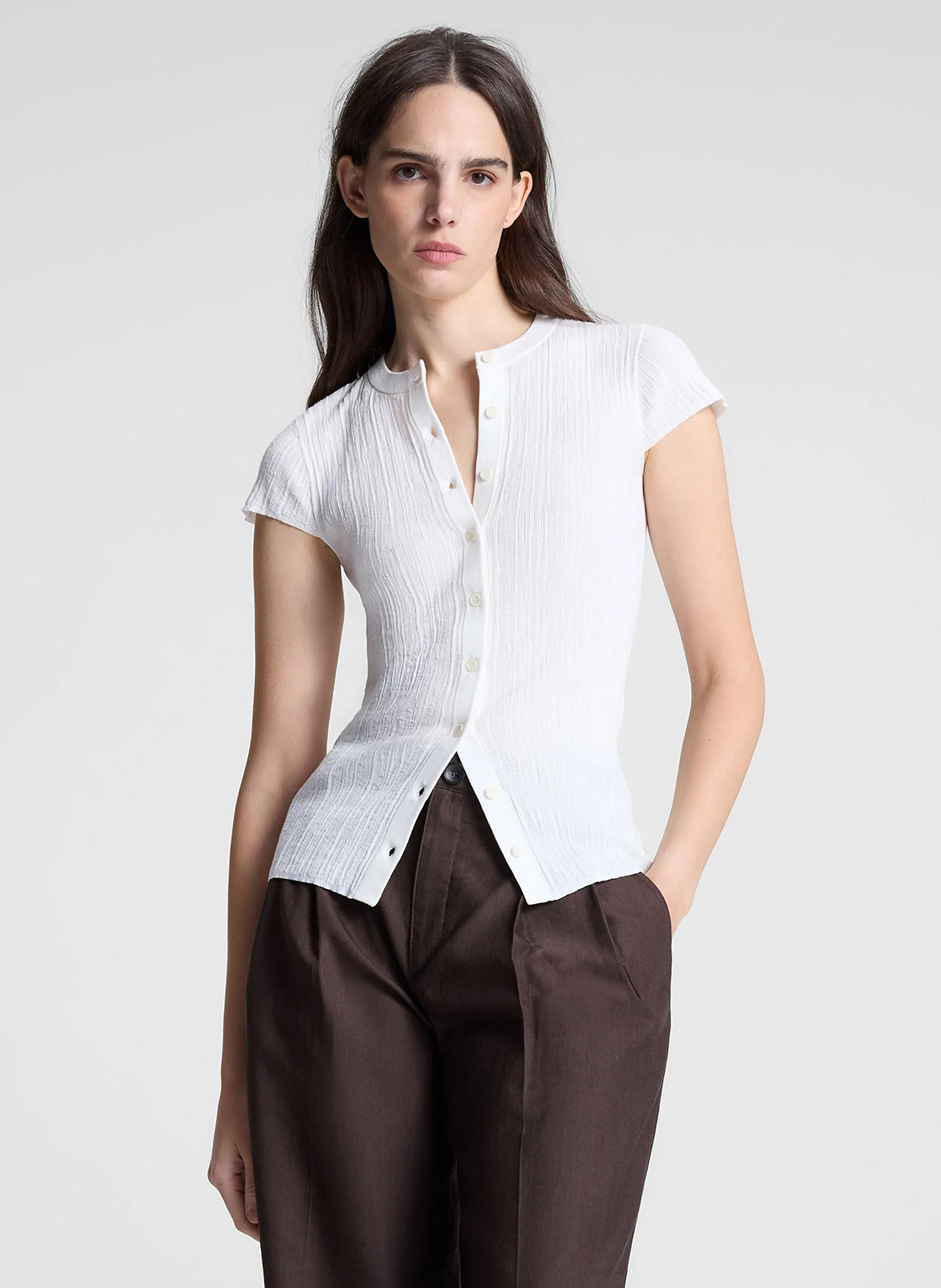 Parker Fine Cotton Cardigan sold by A.L.C.
