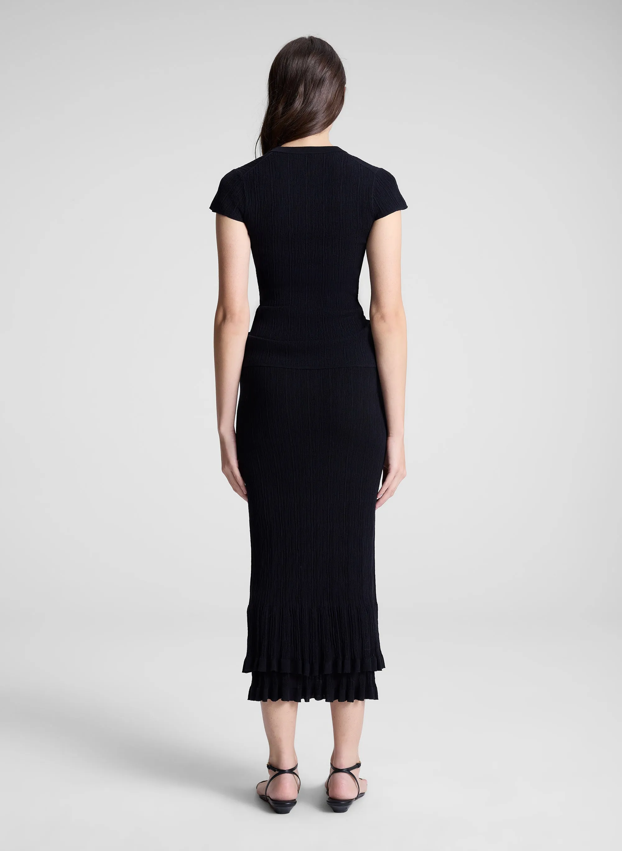 Lexi Fine Cotton Knit Midi Skirt sold by A.L.C. product image thumbnail 5