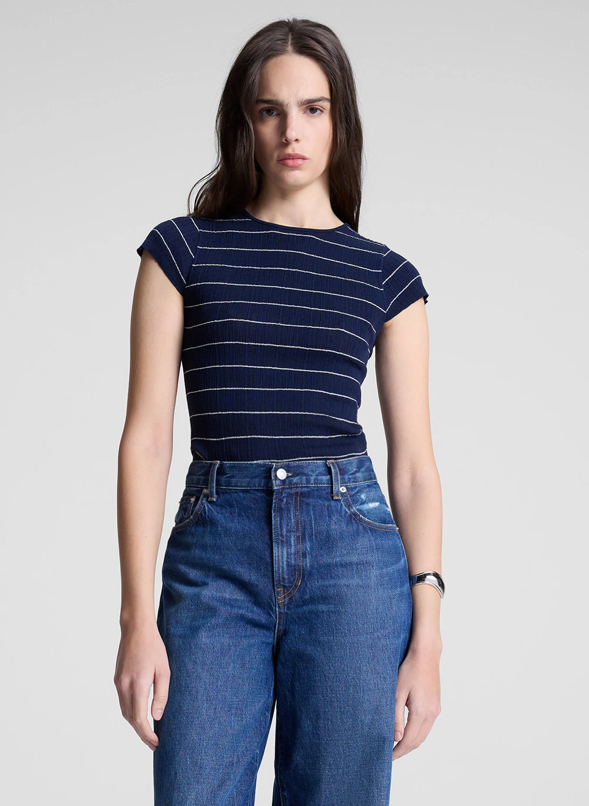 Sam Fine Cotton Knit Top sold by A.L.C.