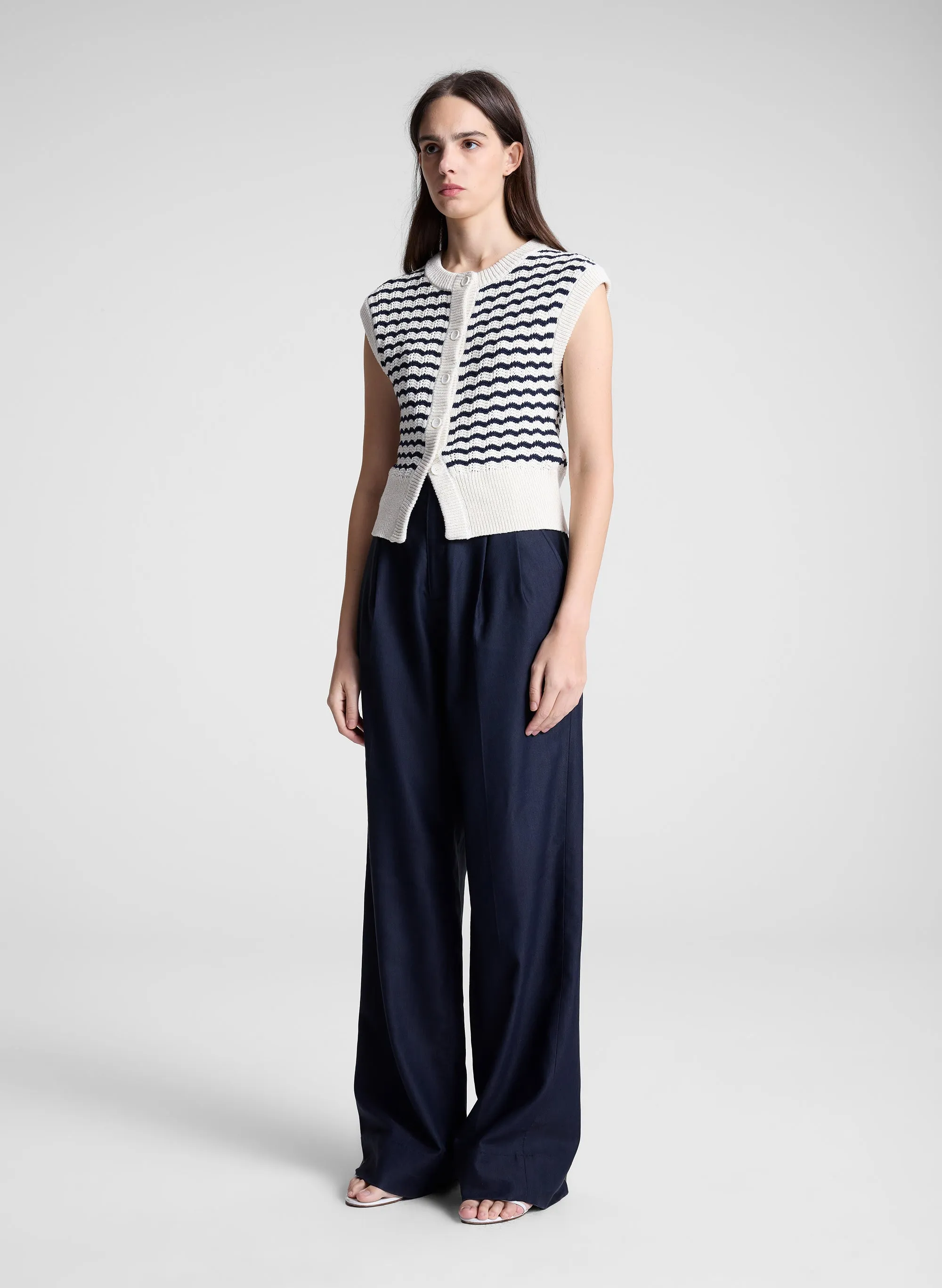 Margo Striped Knit Top sold by A.L.C. product image thumbnail 4