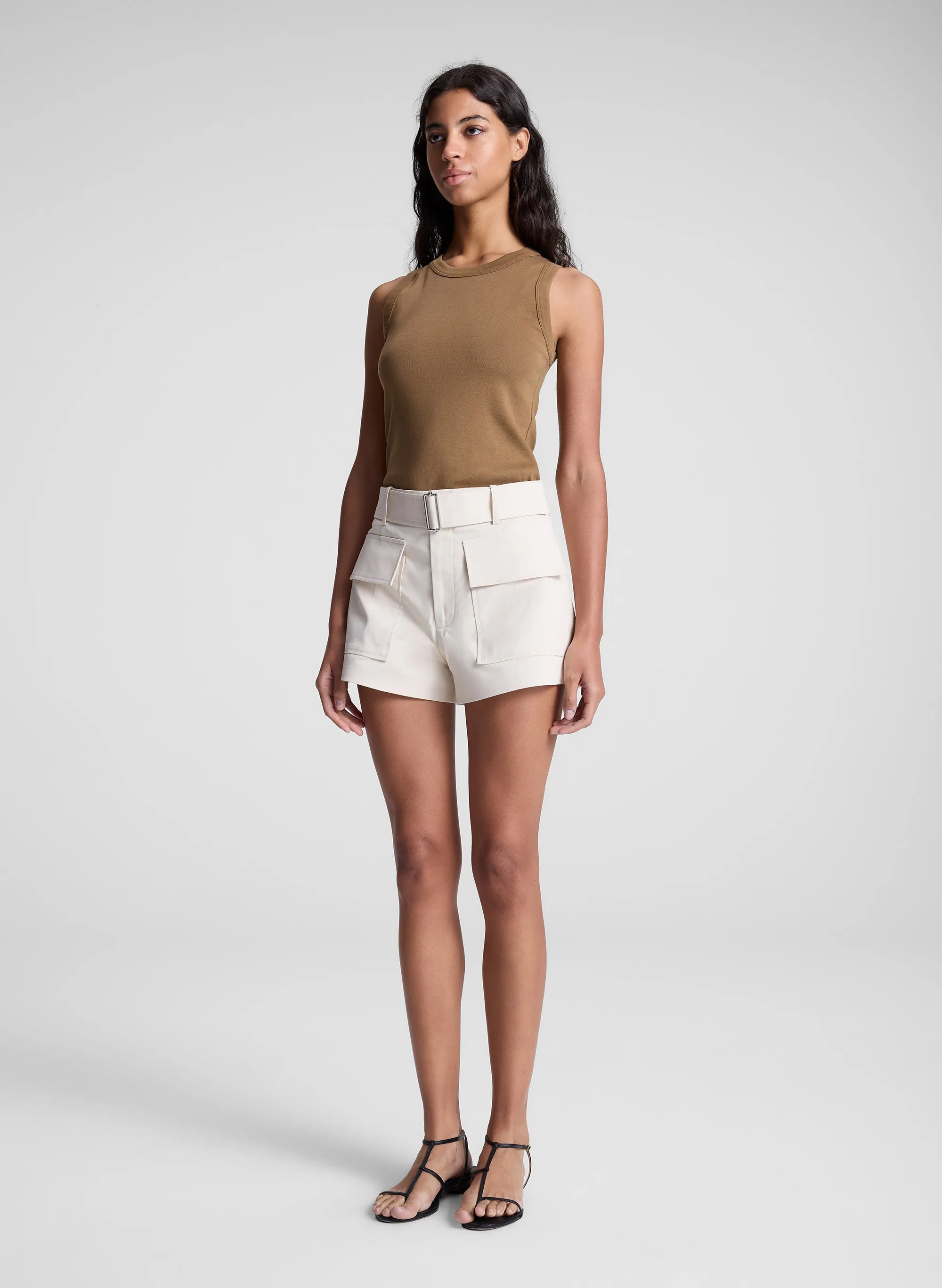 Hadley Cotton Rib Tank sold by A.L.C. product image thumbnail 4