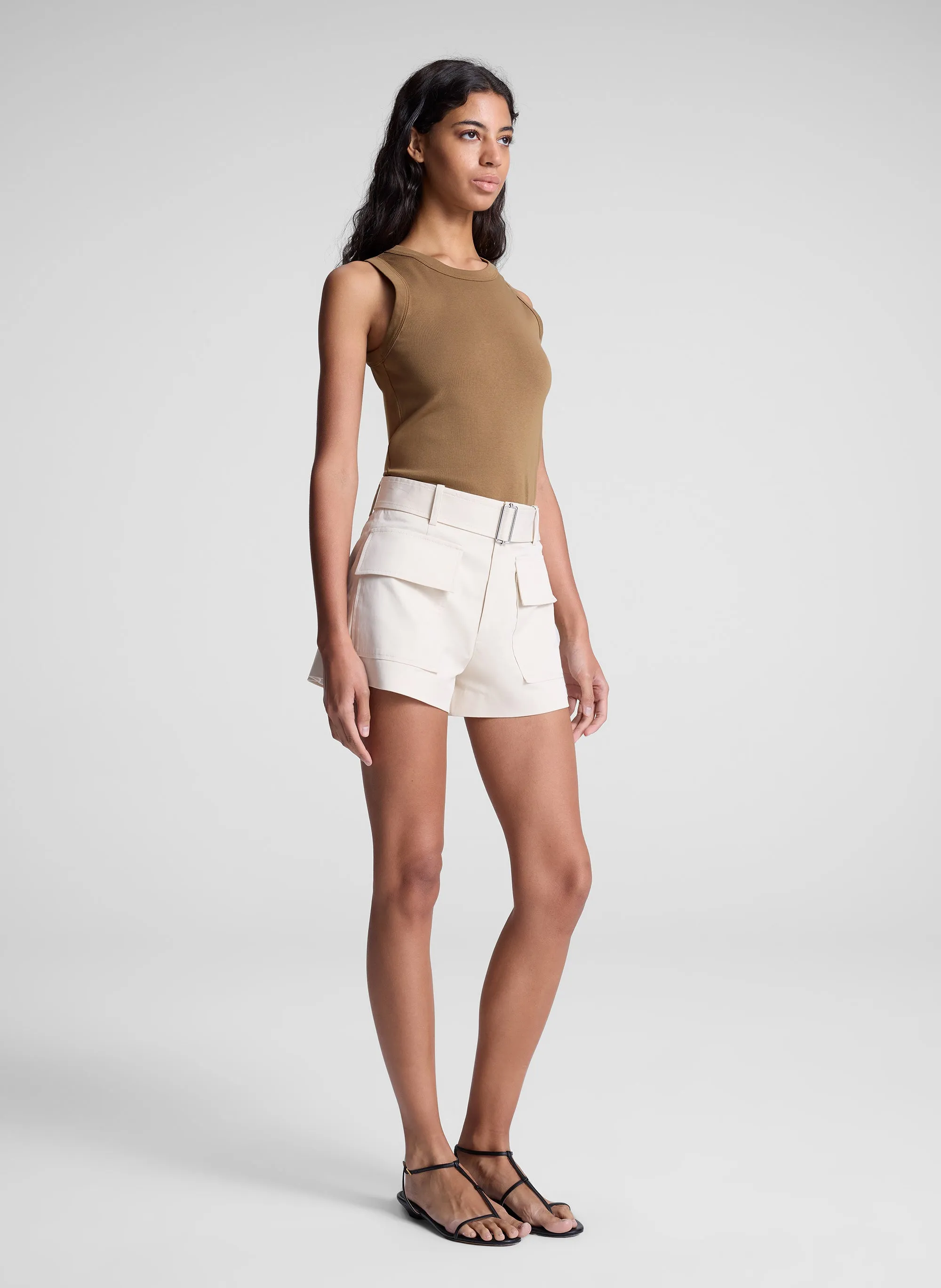 Hadley Cotton Rib Tank sold by A.L.C. product image thumbnail 3