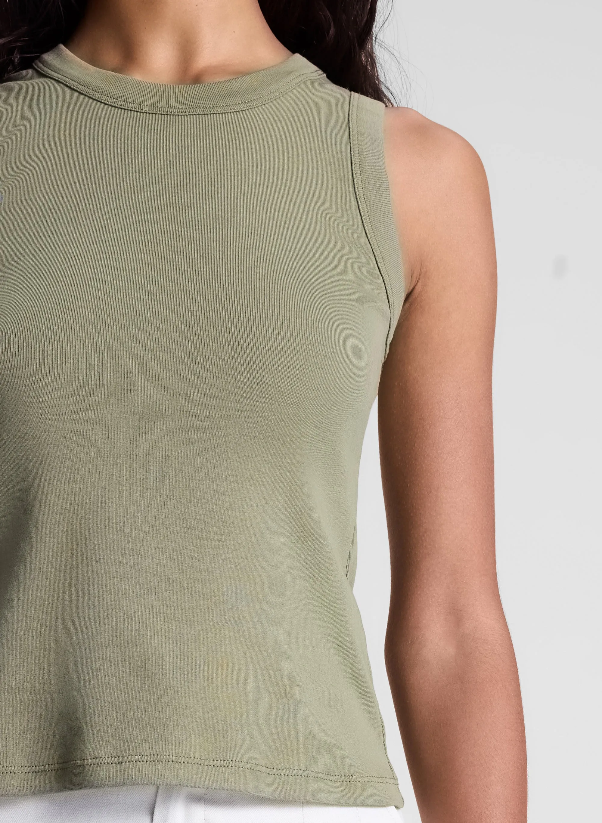 Hadley Cotton Rib Tank sold by A.L.C. product image thumbnail 2