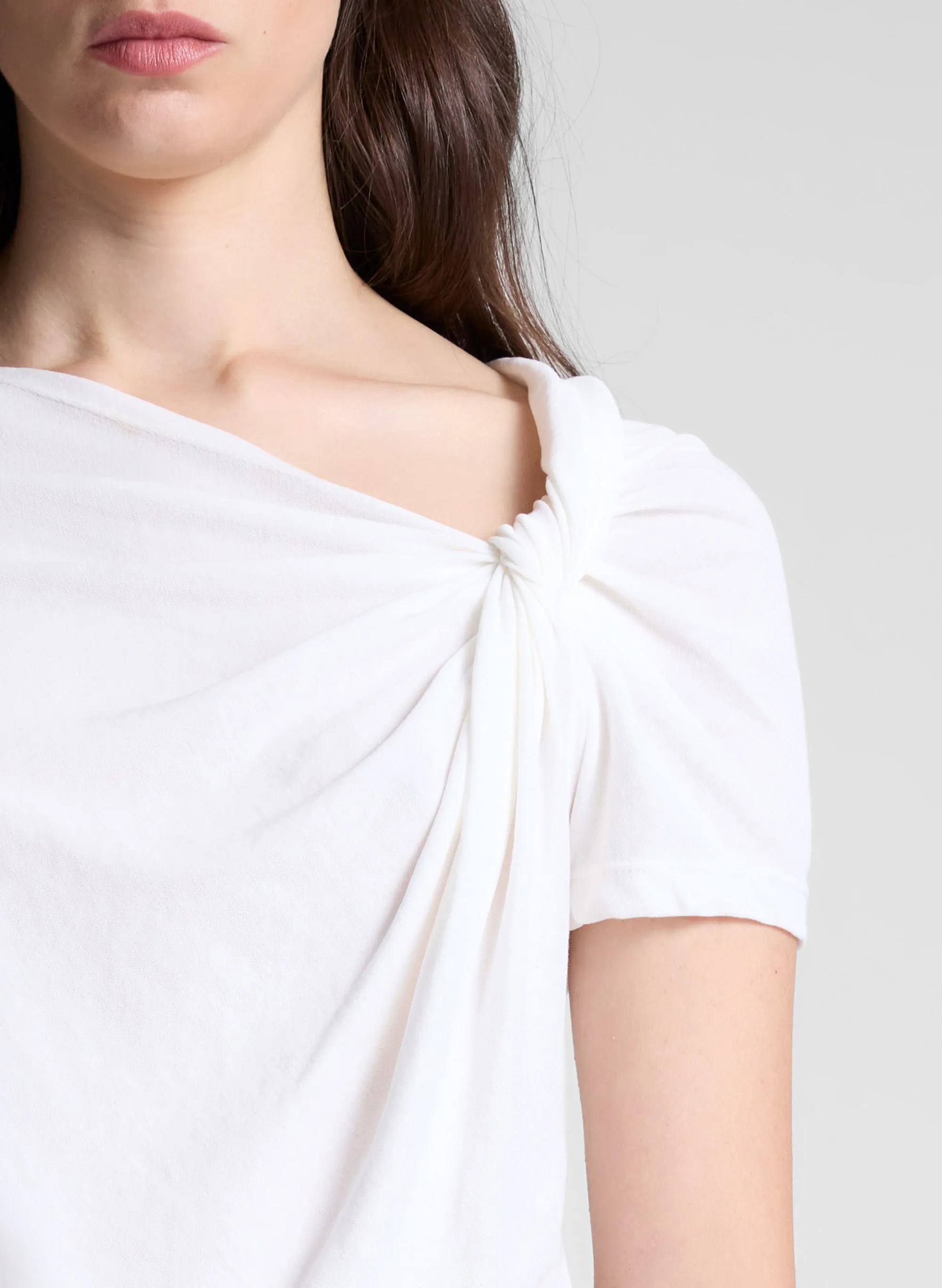 Liz Asymmetric Cotton Crepe Tee sold by A.L.C. product image thumbnail 2