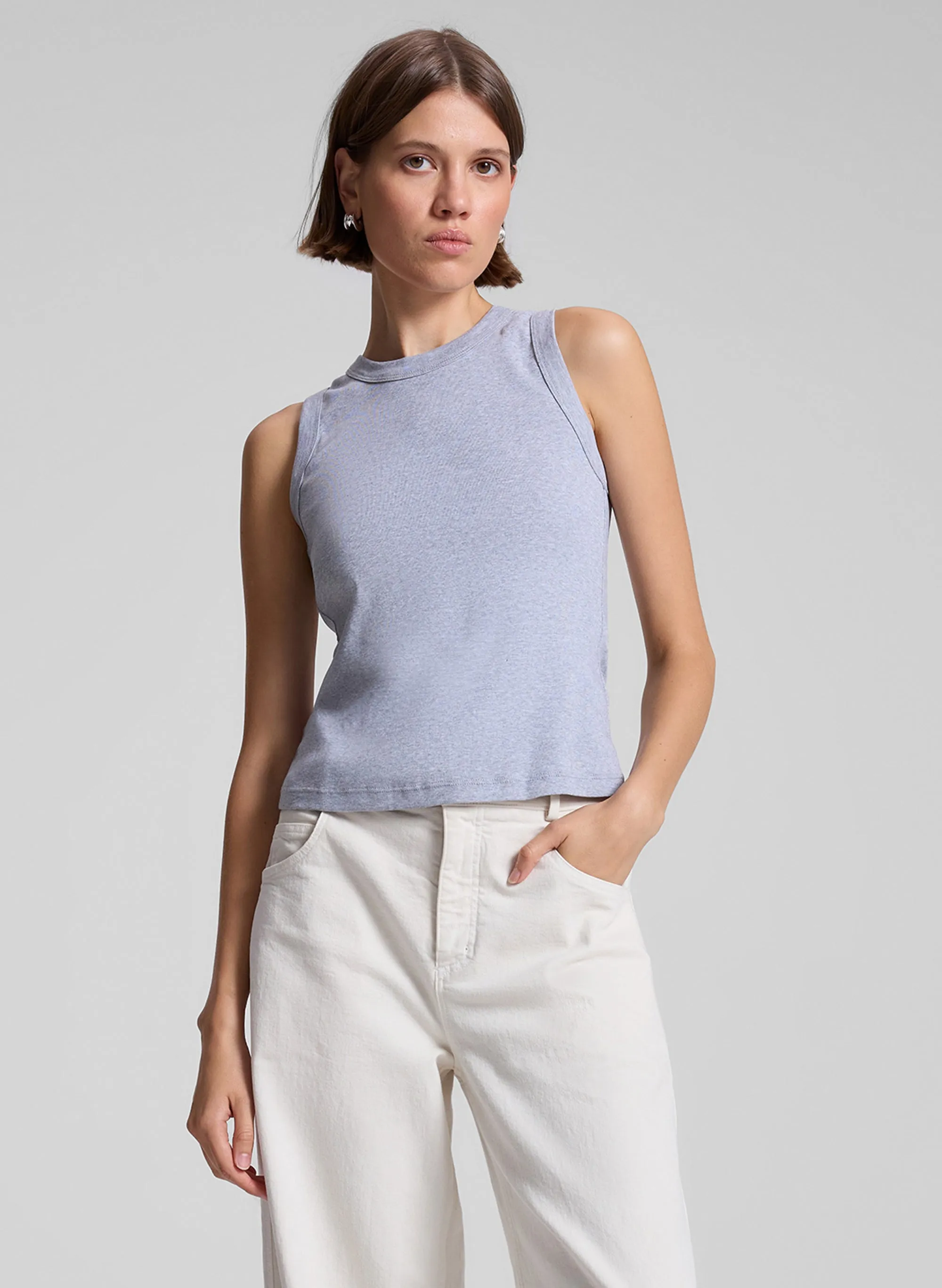 Hadley Cotton Rib Tank sold by A.L.C.