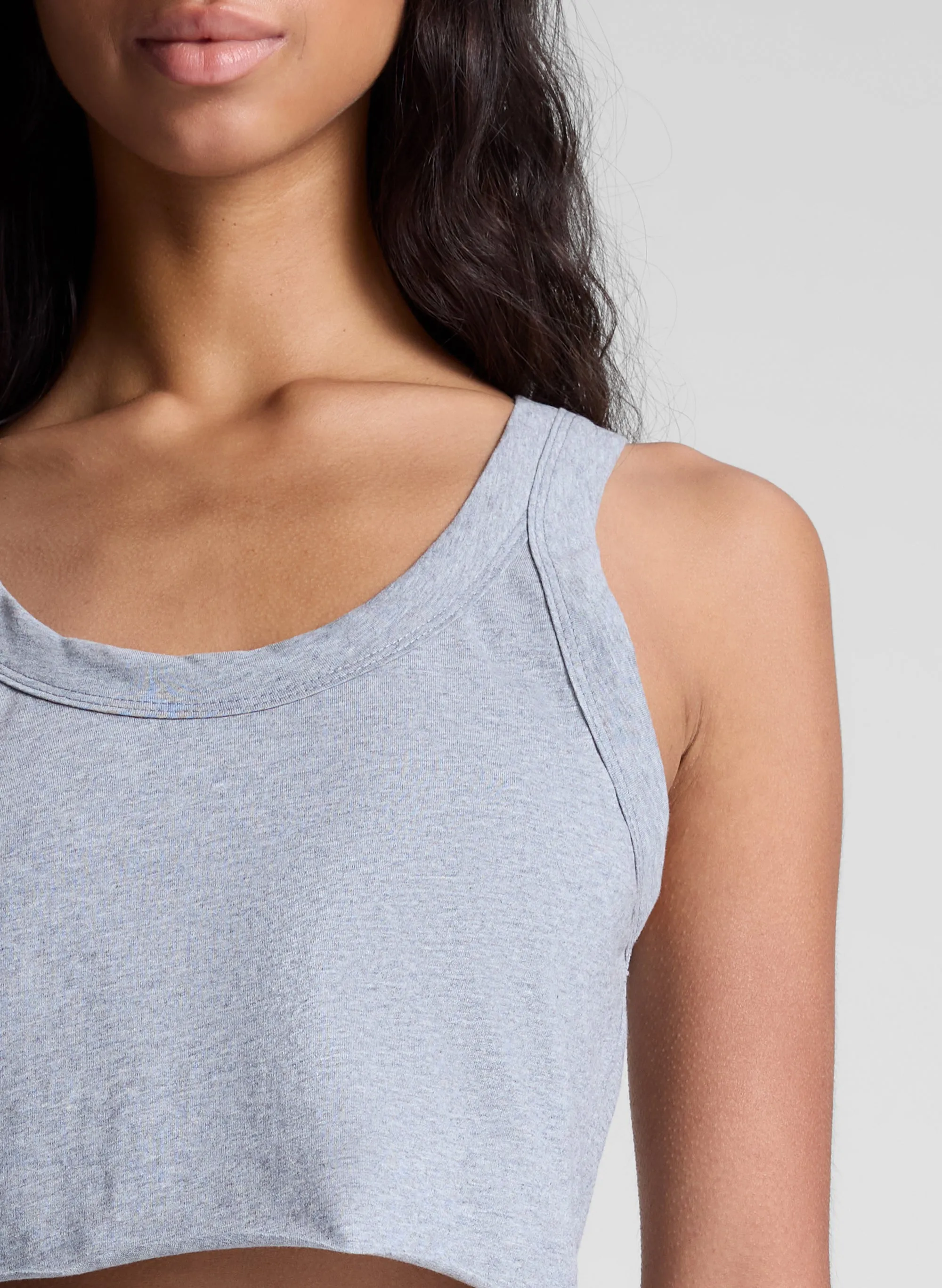 Halsey Cropped Cotton Rib Tank sold by A.L.C. product image thumbnail 2