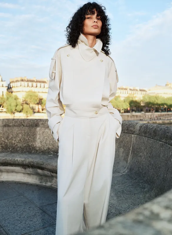 Miles Cropped Trench Jacket sold by A.L.C.