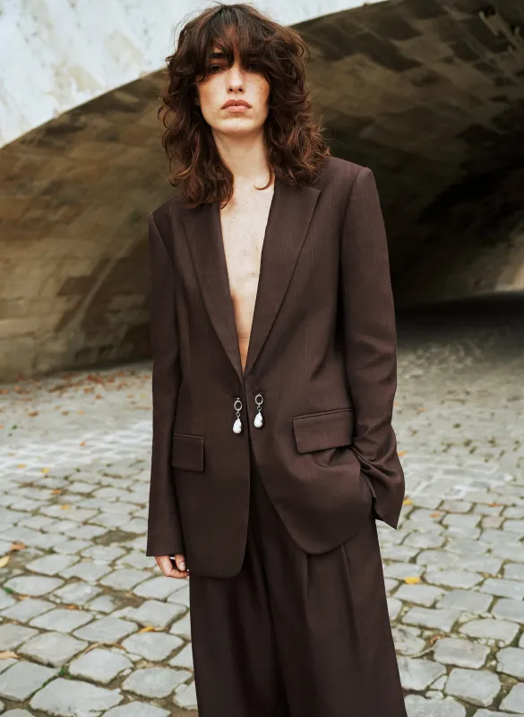 Mel Pearl Embellished Jacket sold by A.L.C.