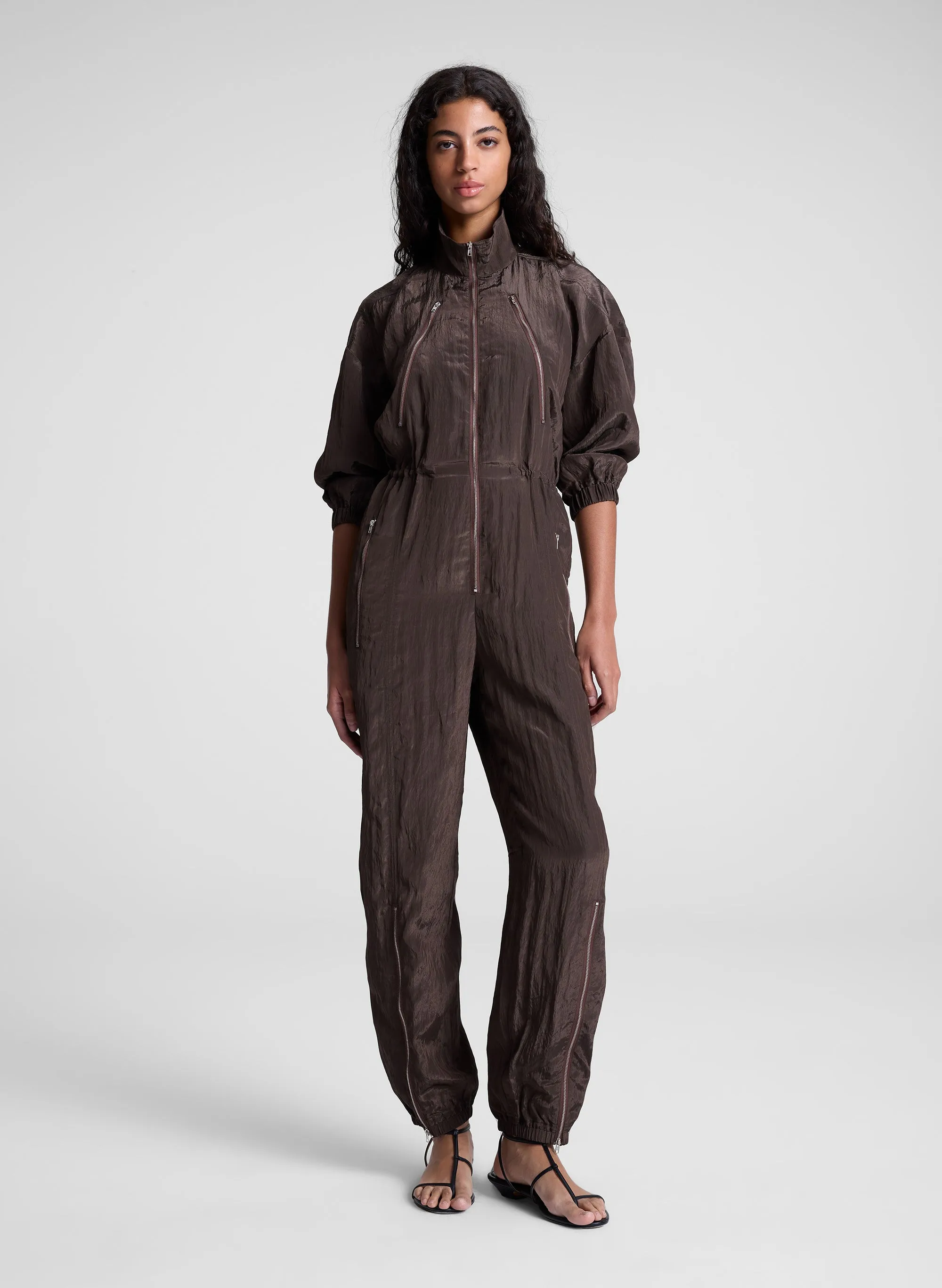 Gavin Taffeta Jumpsuit sold by A.L.C. product image thumbnail 2