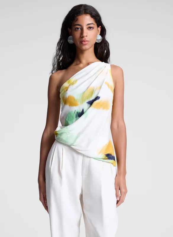 Aster Satin One Shoulder Top sold by A.L.C.
