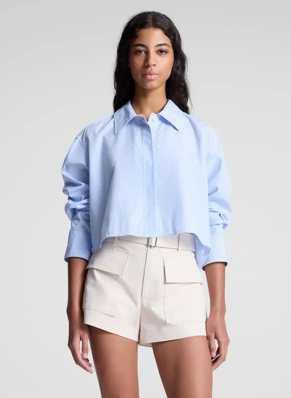 Maude Cropped Cotton Shirt made by A.L.C.