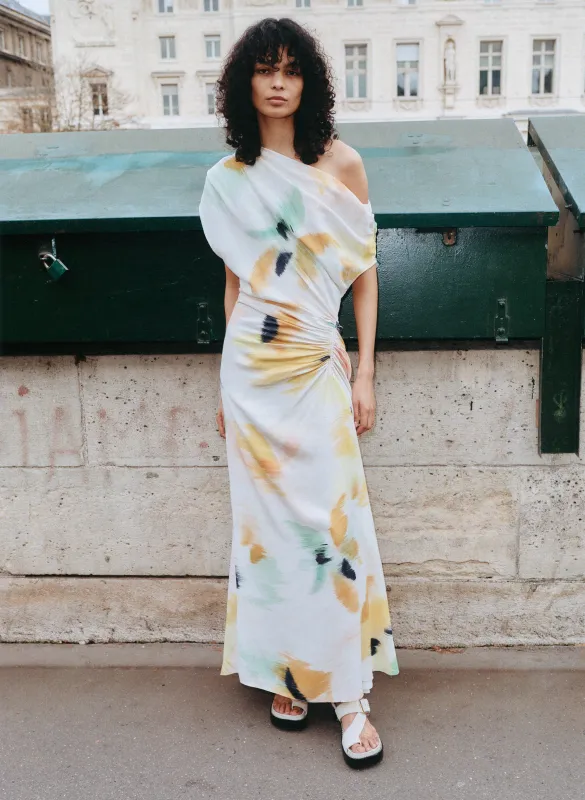 Penny Satin Midi Dress sold by A.L.C.