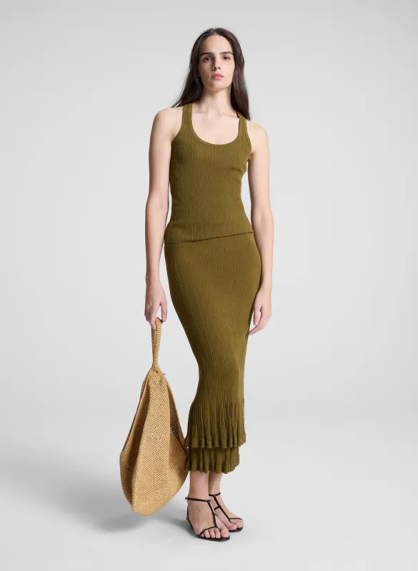 Iris Fine Cotton Knit Tank sold by A.L.C.