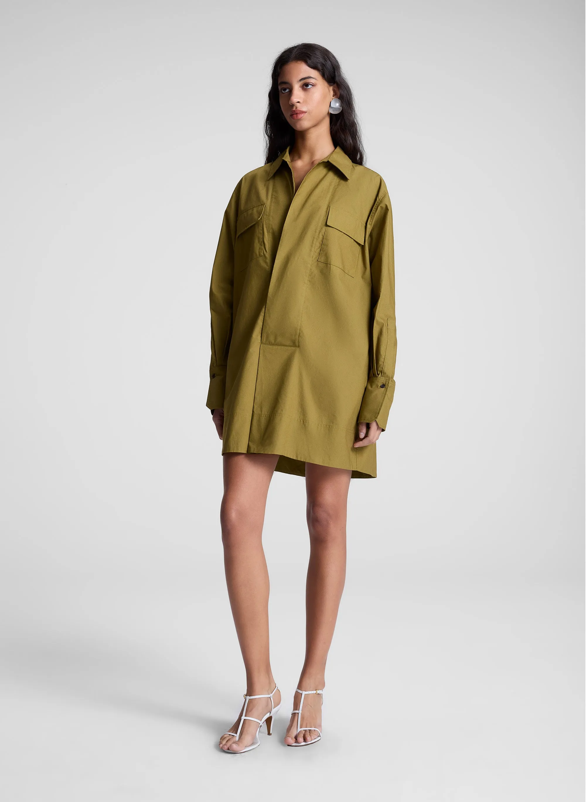 Jori Cotton Poplin Mini Dress sold by A.L.C. product image thumbnail 4