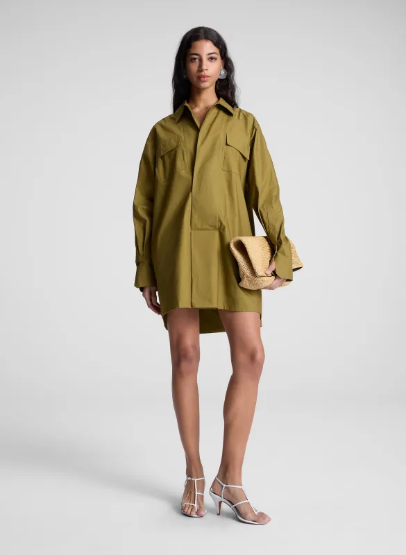 Jori Cotton Poplin Mini Dress sold by A.L.C.