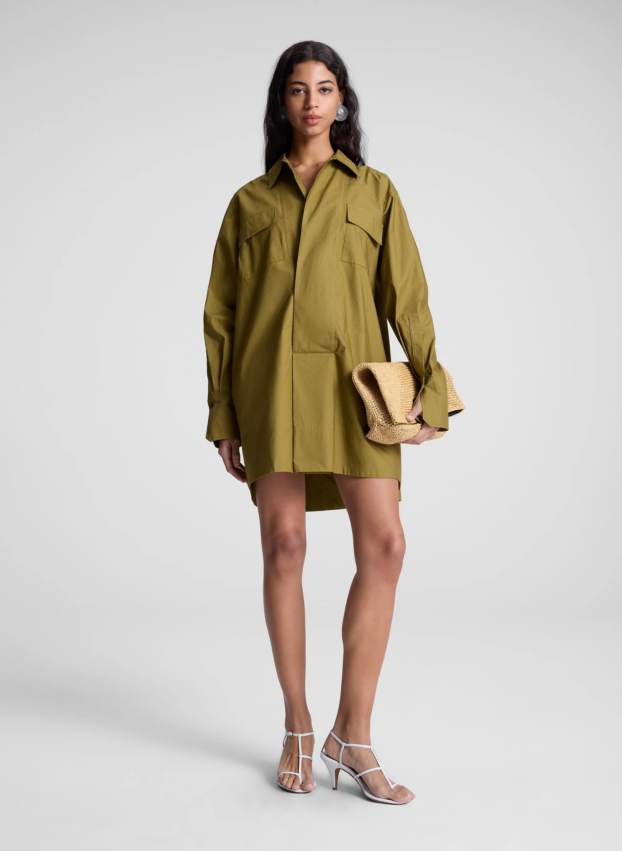 Jori Cotton Poplin Mini Dress sold by A.L.C.
