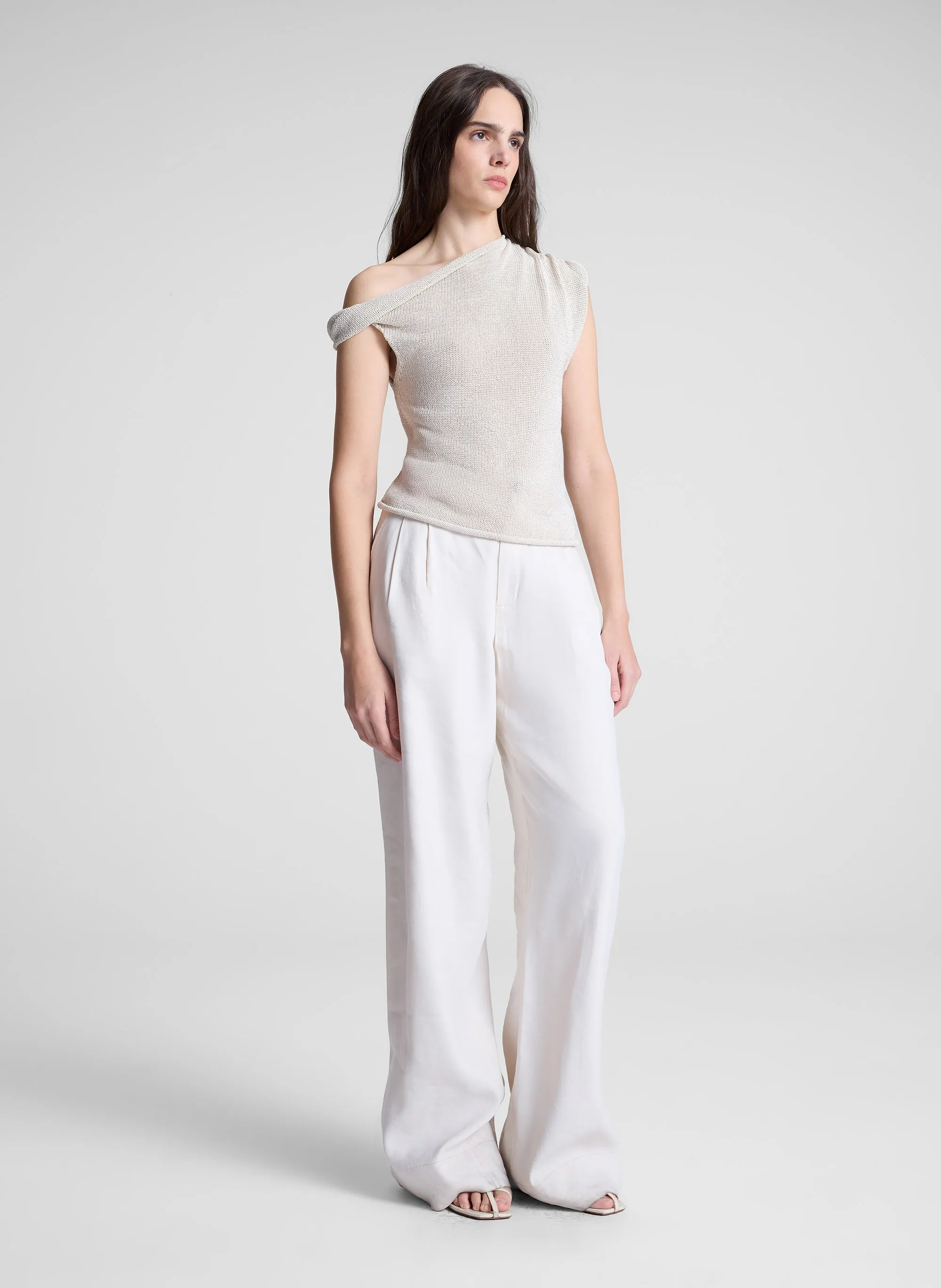 Mona Asymmetric Open Knit Top sold by A.L.C. product image thumbnail 3
