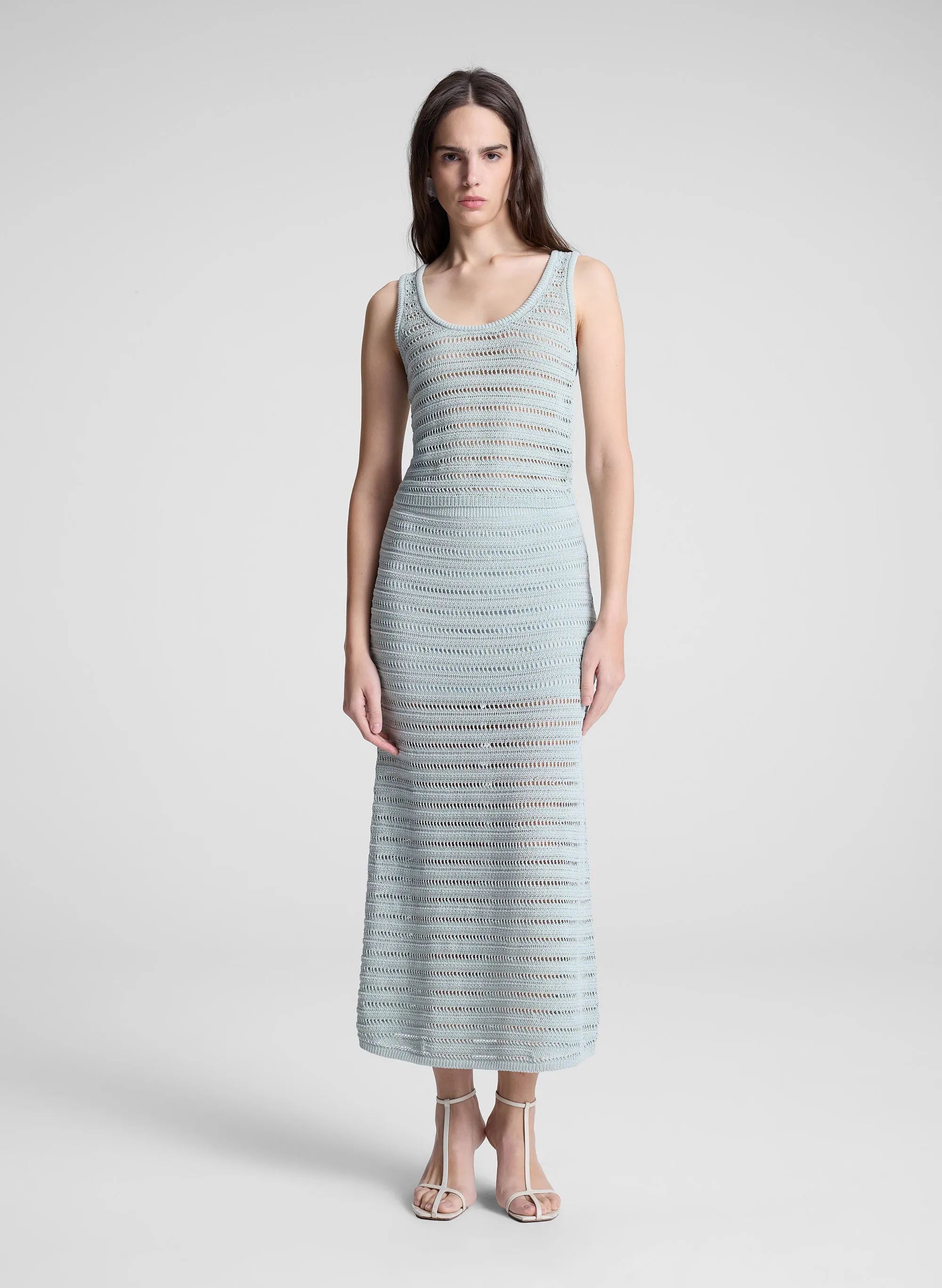 Lana Crochet Knit Midi Skirt sold by A.L.C.