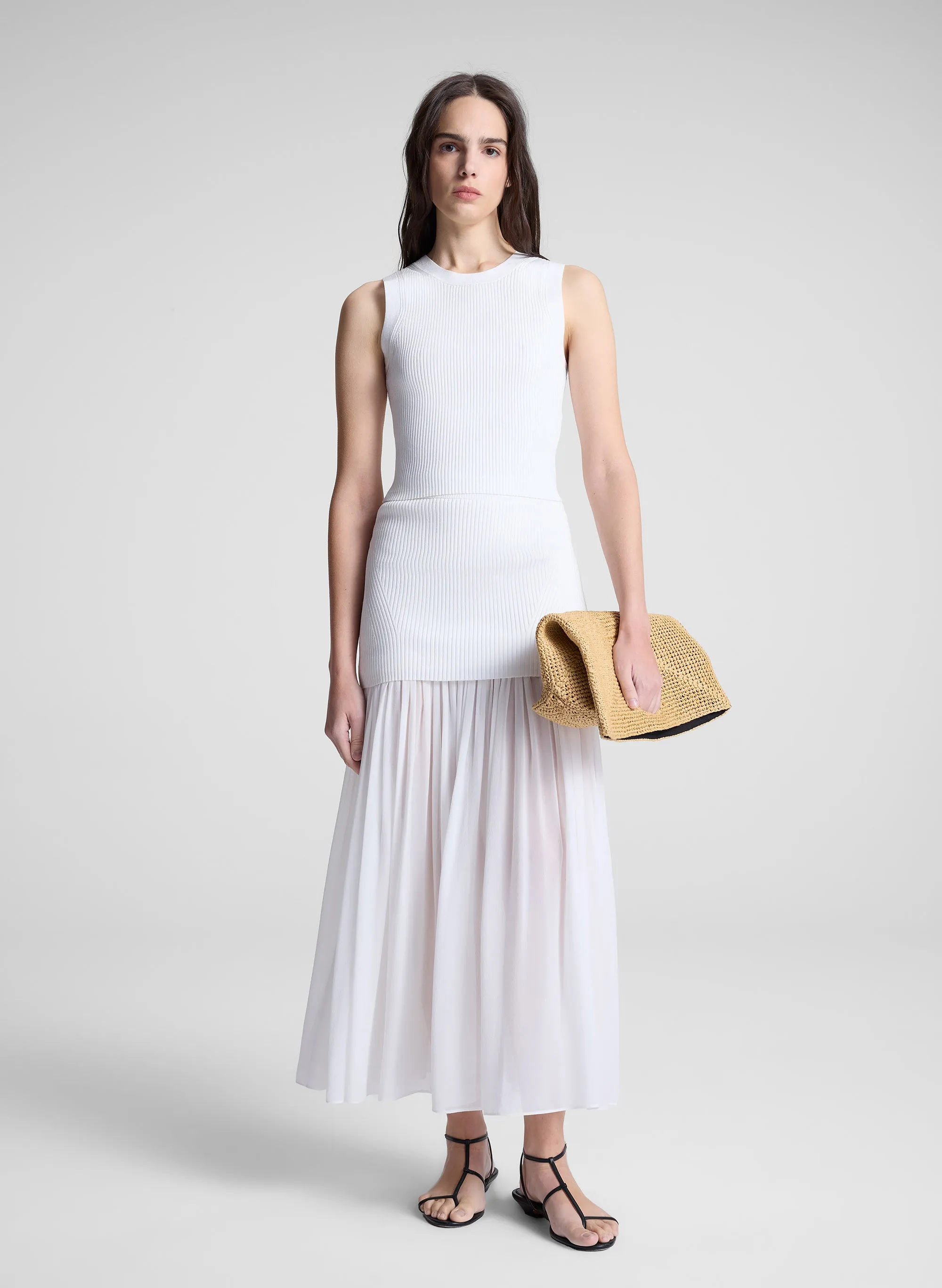 Hayden Knit Chiffon Maxi Skirt sold by A.L.C. product image thumbnail 2