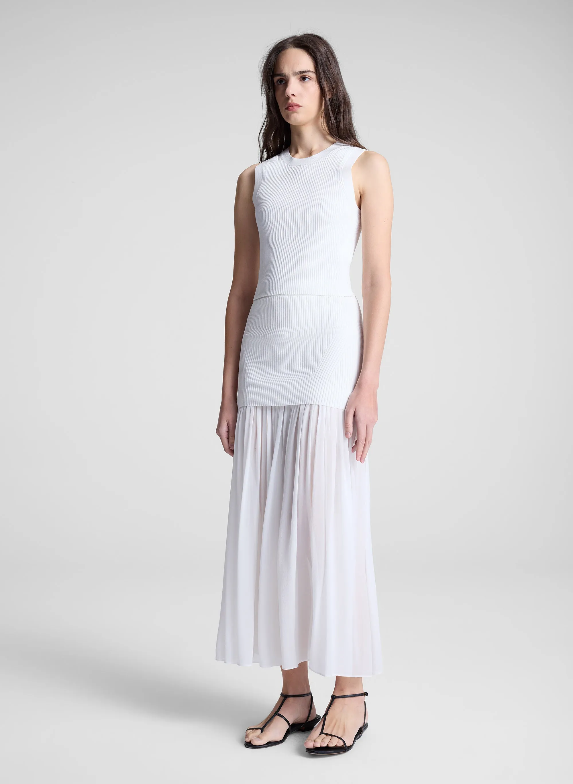 Hayden Knit Chiffon Maxi Skirt sold by A.L.C. product image thumbnail 5