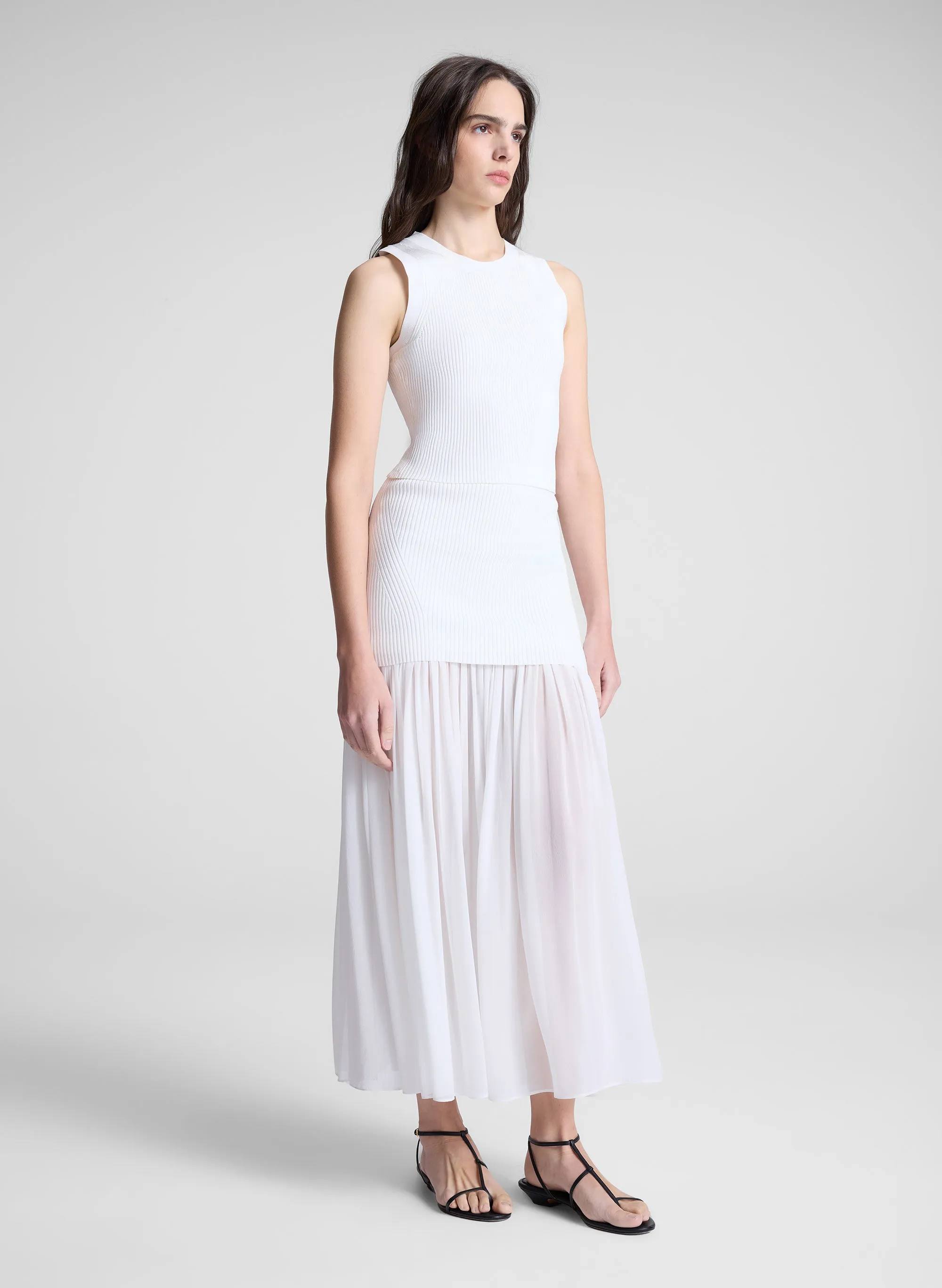 Hayden Knit Chiffon Maxi Skirt sold by A.L.C. product image thumbnail 4