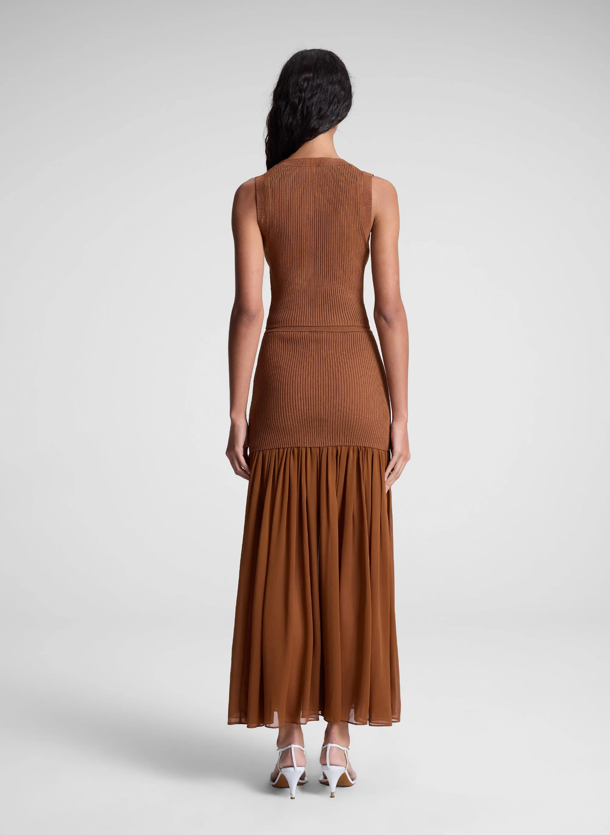Hayden Knit Chiffon Maxi Skirt sold by A.L.C. product image thumbnail 5