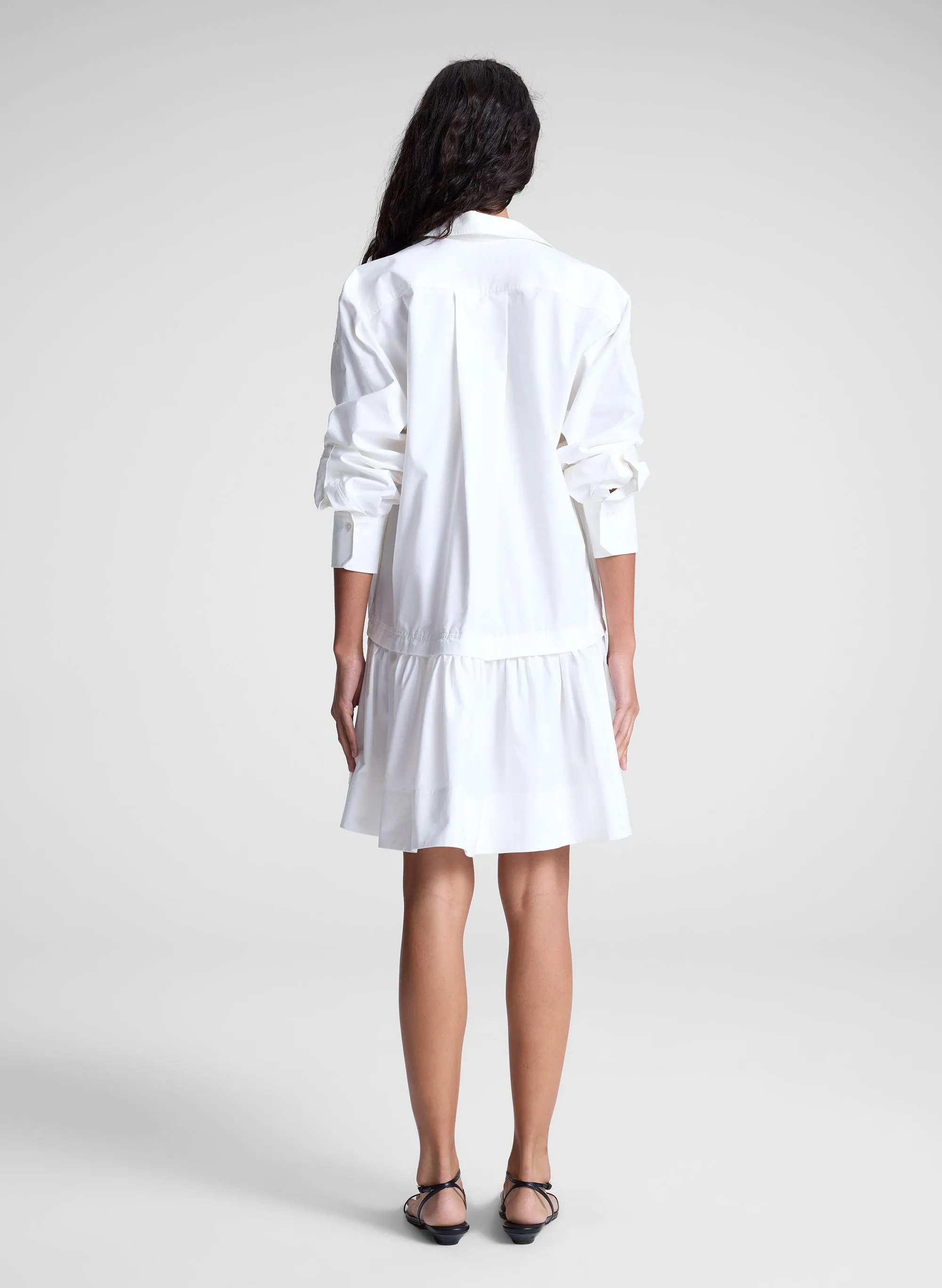 Brooke Cotton Mini Shirtdress sold by A.L.C. product image thumbnail 3