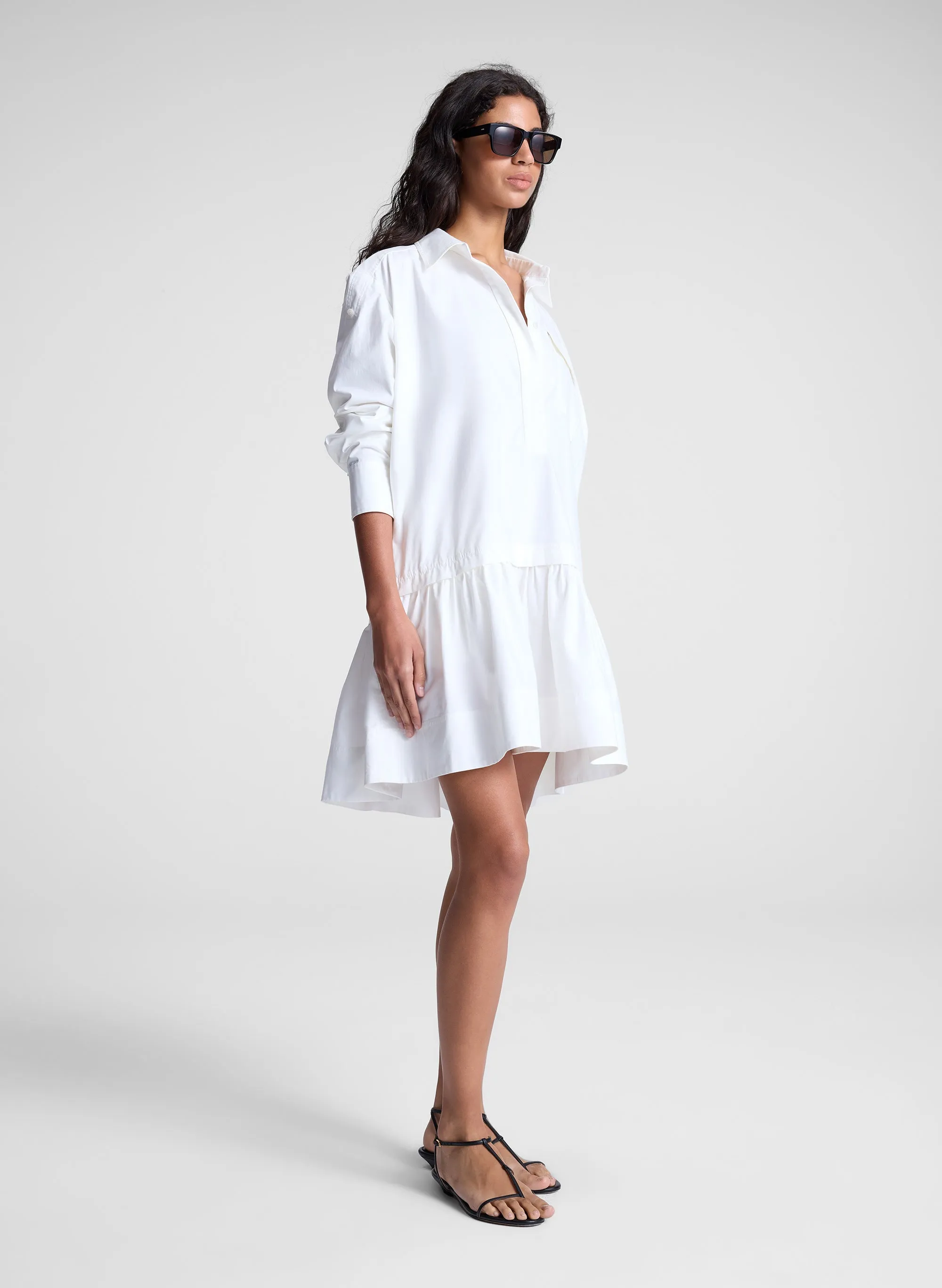 Brooke Cotton Mini Shirtdress sold by A.L.C. product image thumbnail 5