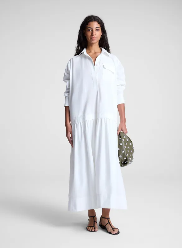 Bonnie Cotton Maxi Shirtdress sold by A.L.C.