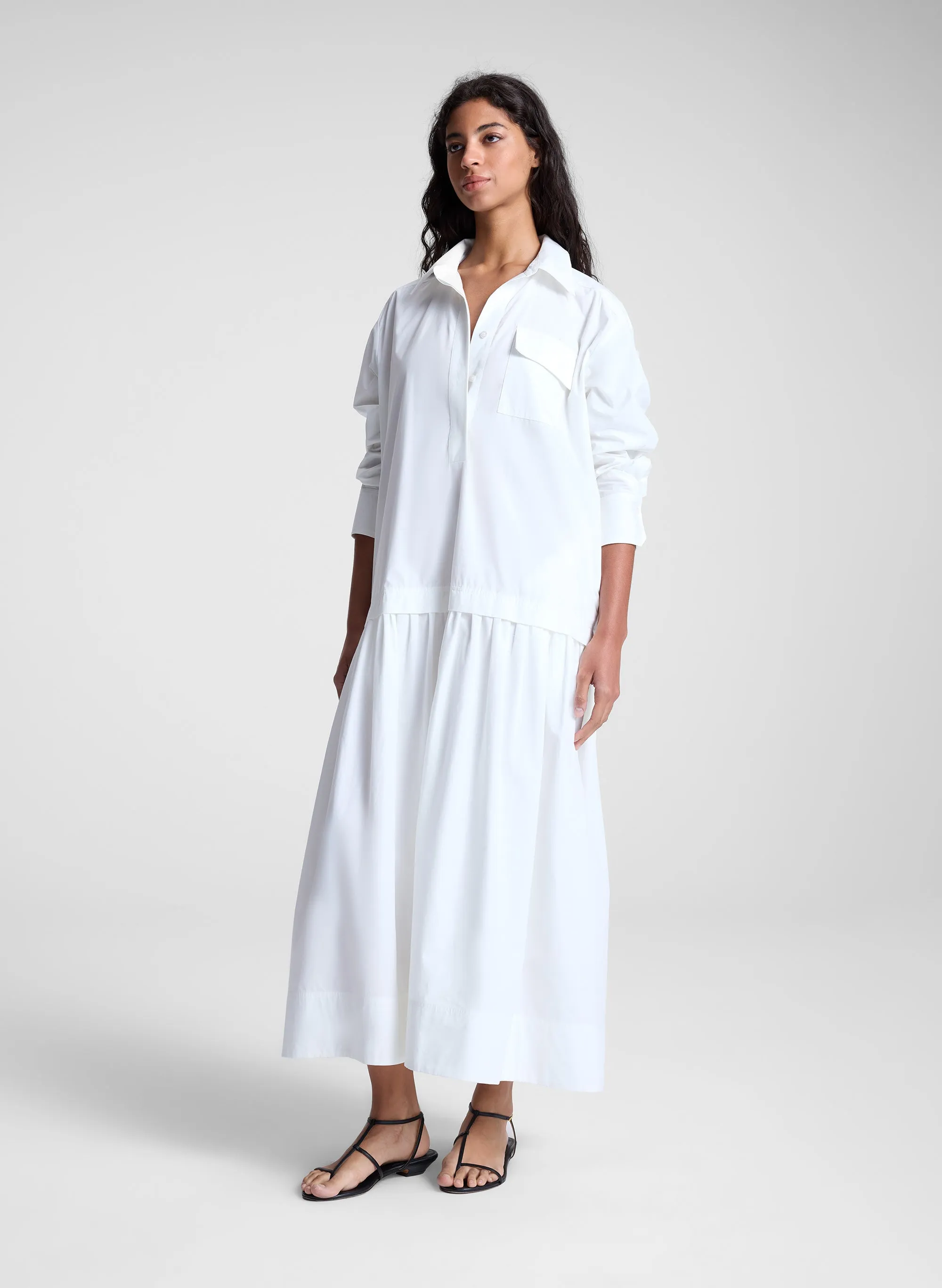 Bonnie Cotton Maxi Shirtdress sold by A.L.C. product image thumbnail 2
