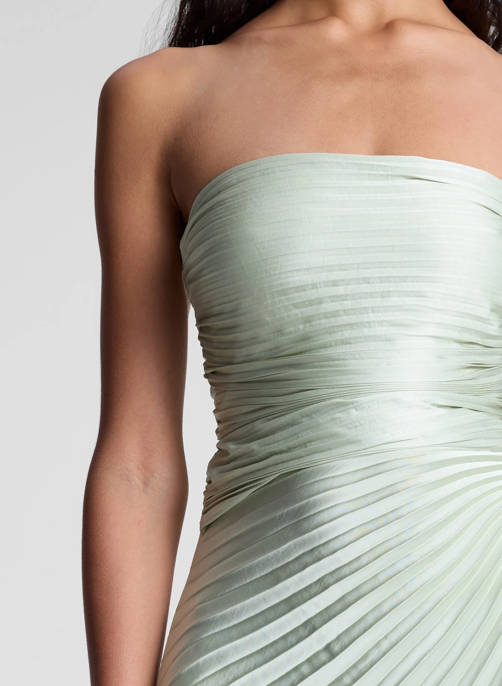 Bianca Strapless Pleated Maxi Dress sold by A.L.C. product image thumbnail 4