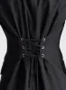Noa Lace Up Linen Vest sold by A.L.C.
