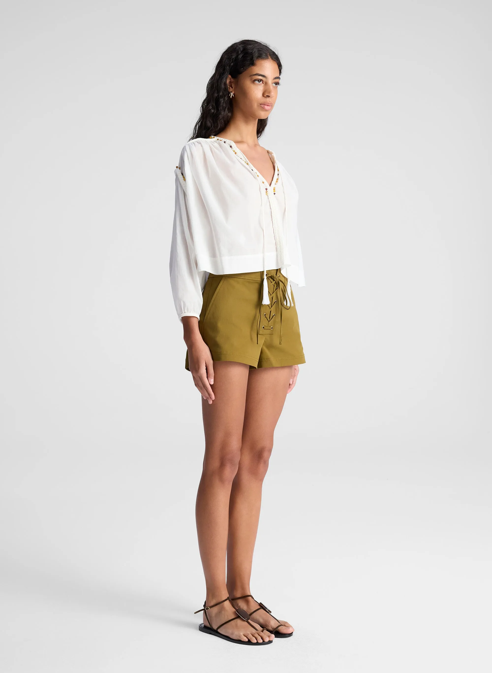 Leon Lace Up Short sold by A.L.C. product image thumbnail 3