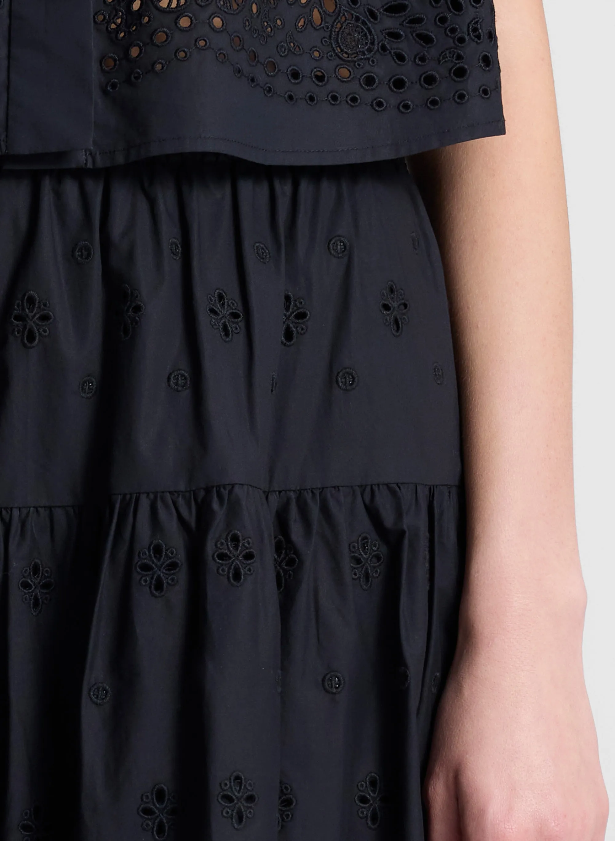 Jay Embroidered Cotton Midi Skirt sold by A.L.C. product image thumbnail 2