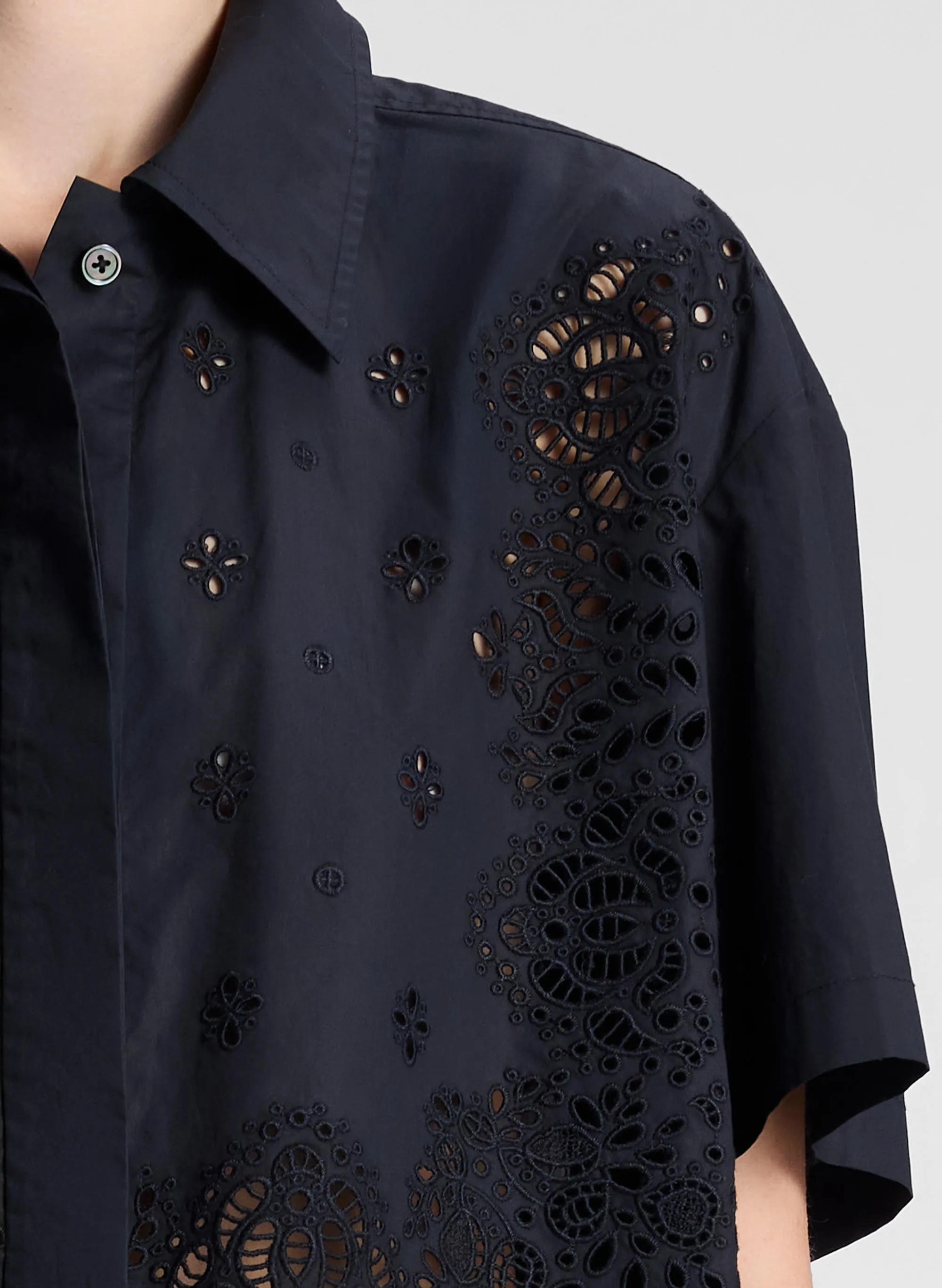 Jade Embroidered Cotton Top sold by A.L.C. product image thumbnail 2