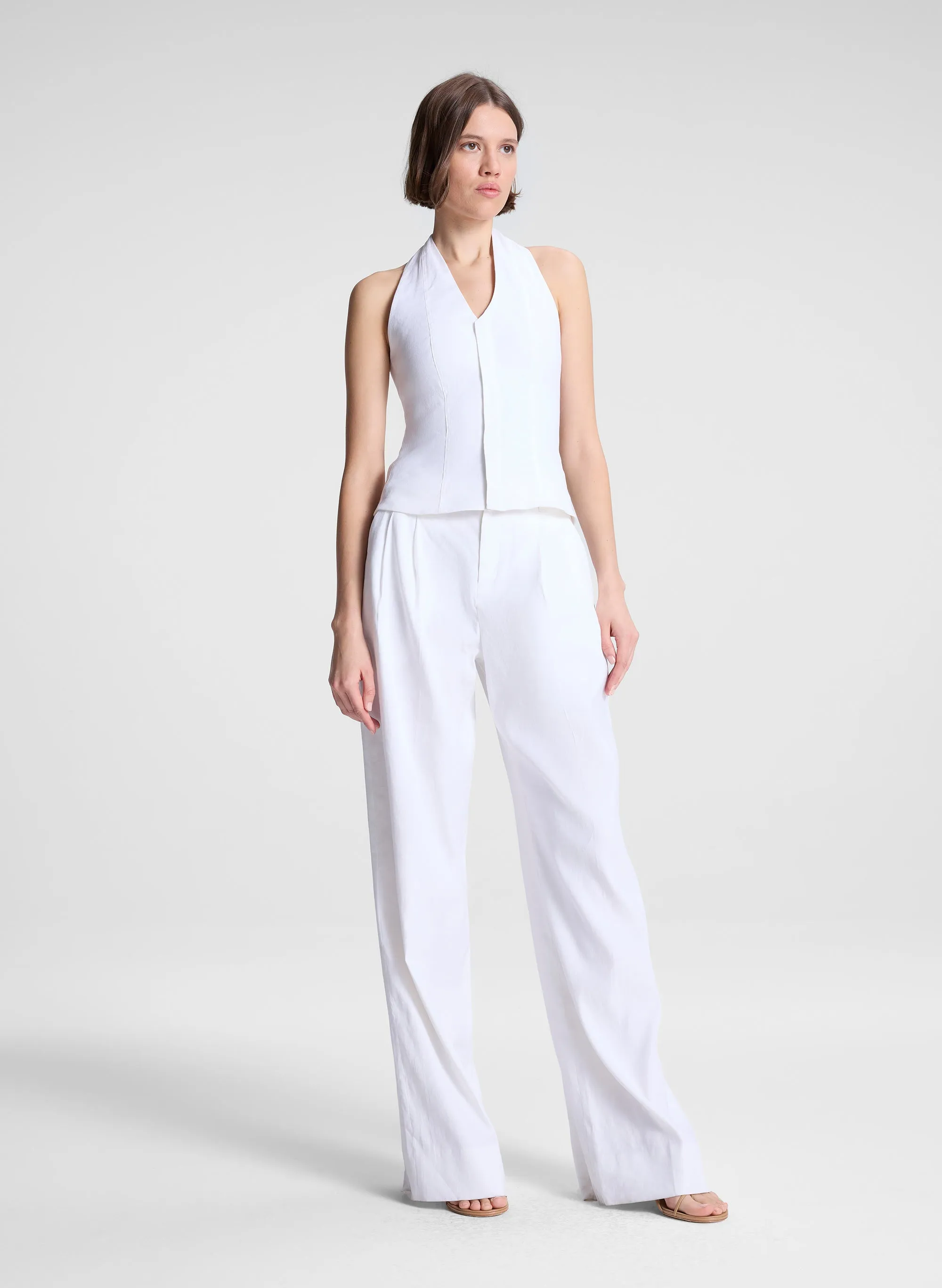 Cora Linen Top sold by A.L.C. product image thumbnail 3
