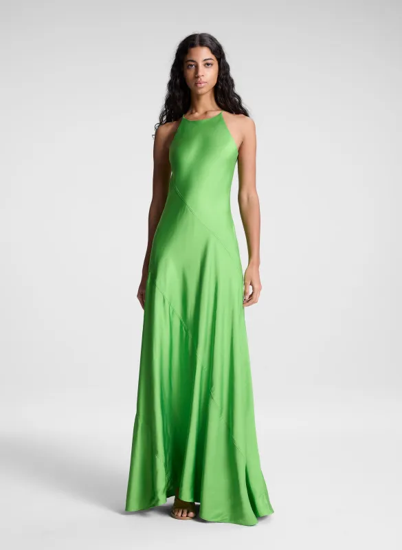 Sybil Satin Maxi Dress sold by A.L.C.