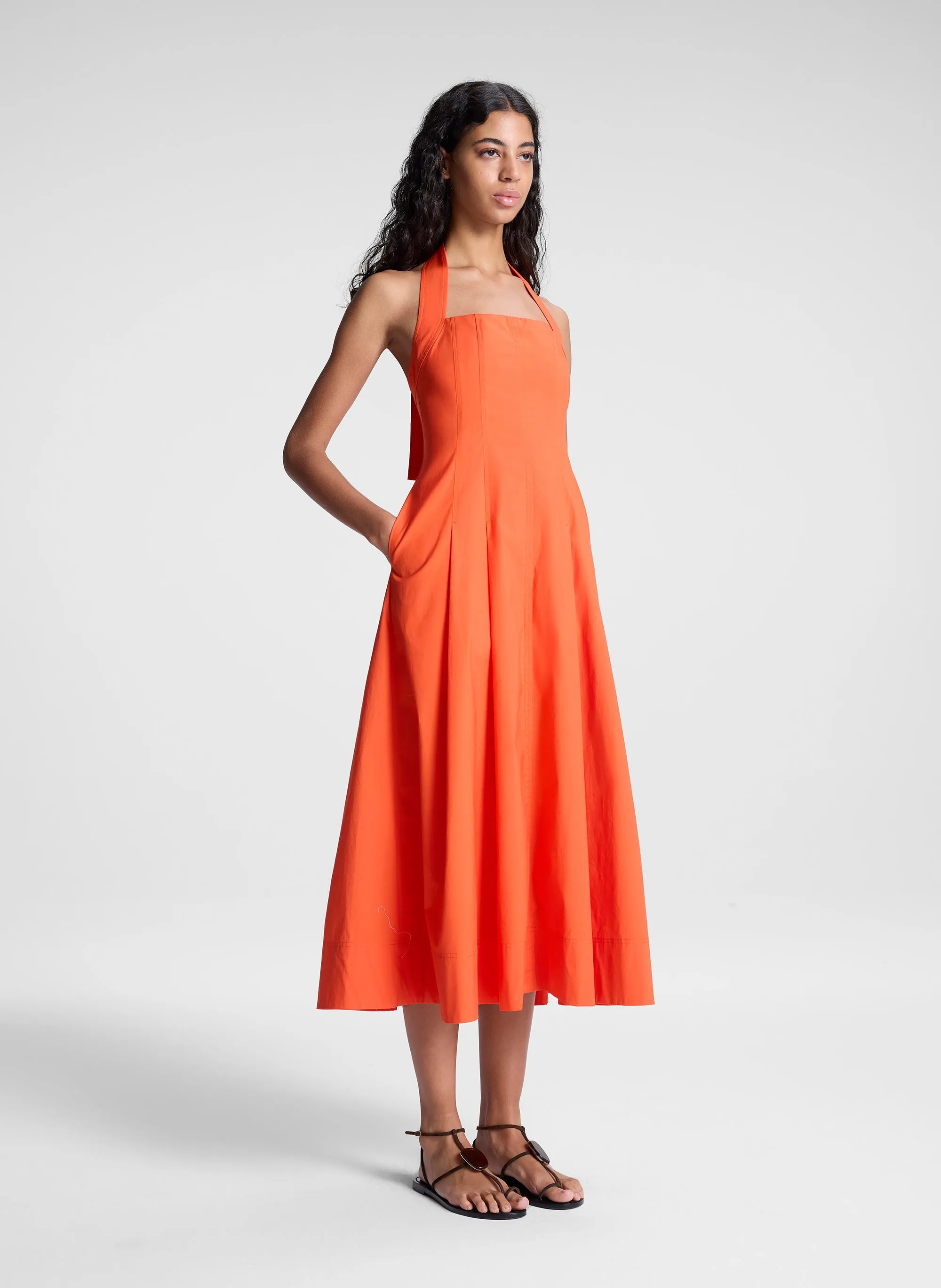 Natalie Stretch Cotton Midi Dress sold by A.L.C. product image thumbnail 3