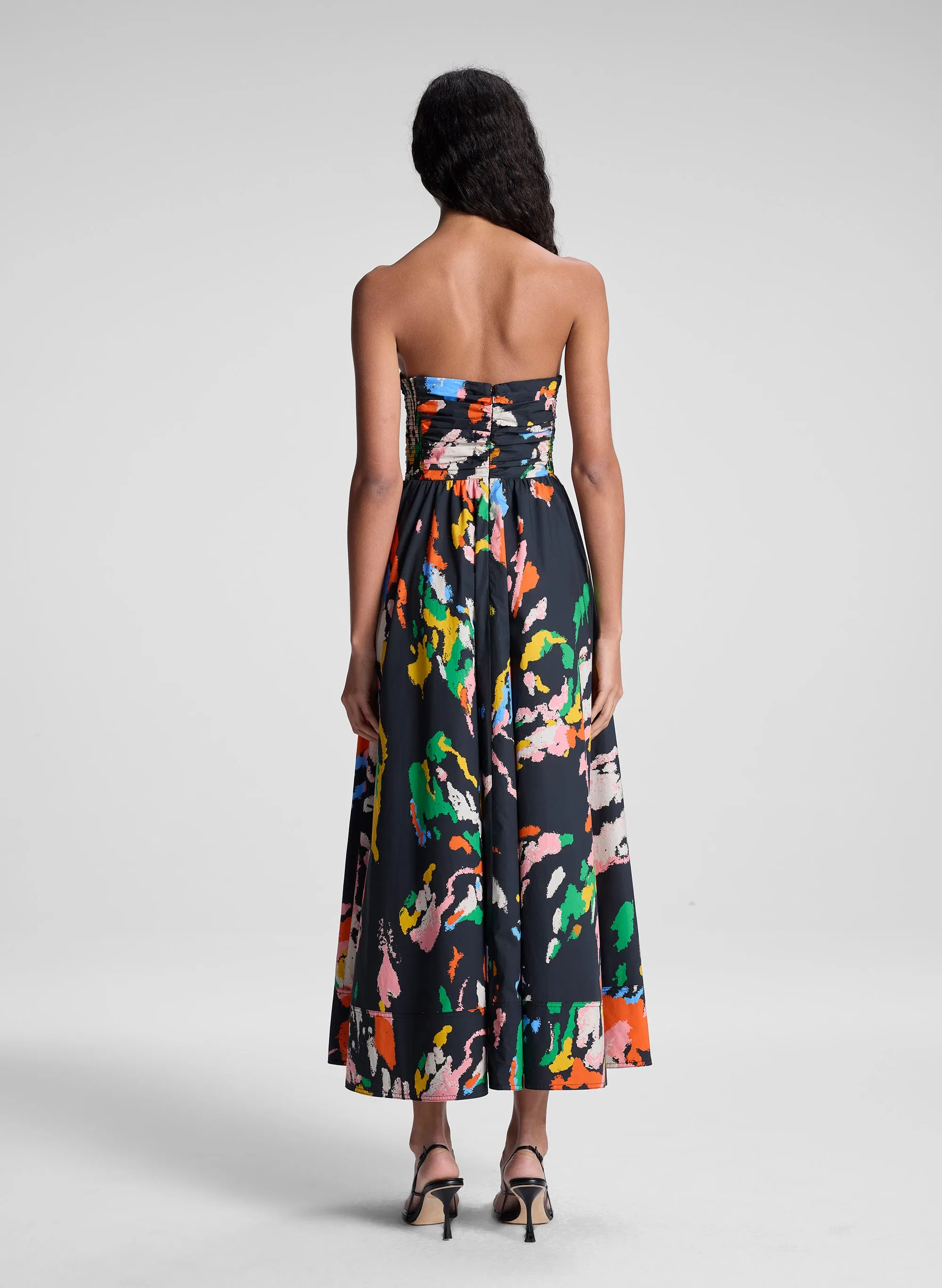 Tate Strapless Printed Midi Dress sold by A.L.C. product image thumbnail 5
