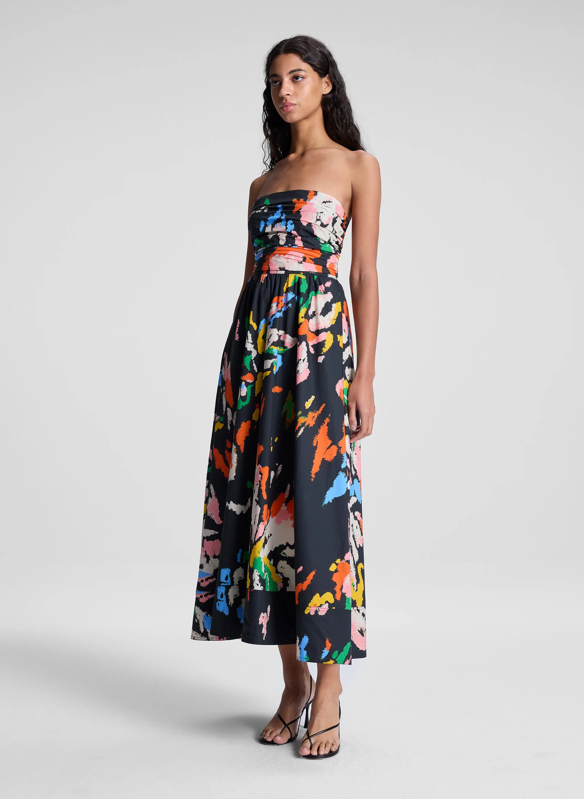 Tate Strapless Printed Midi Dress sold by A.L.C. product image thumbnail 4
