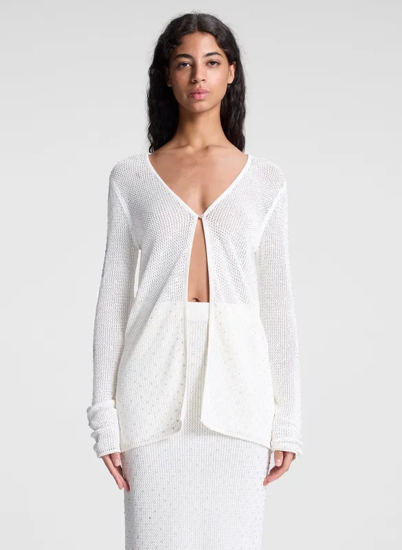 Brandy Embellished Knit Cardigan sold by A.L.C.