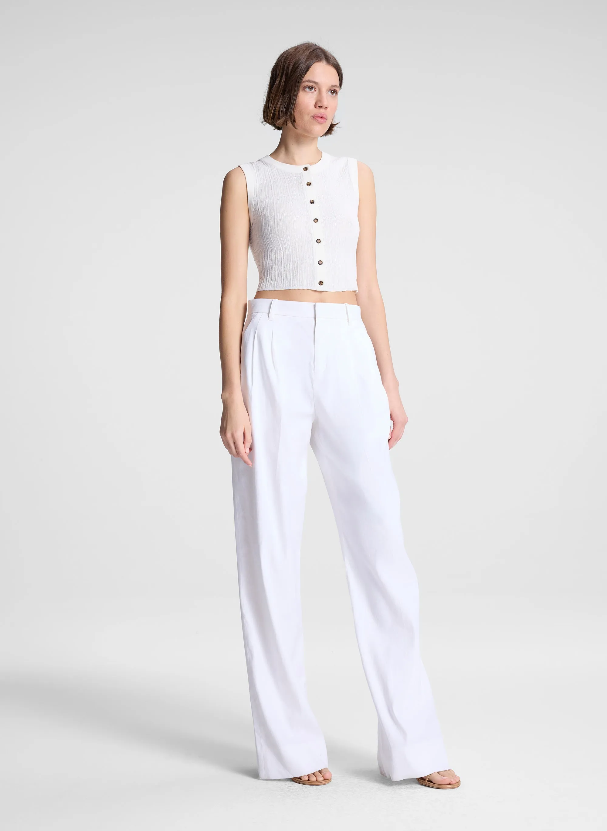 Lottie Fine Cotton Cropped Top sold by A.L.C. product image thumbnail 3